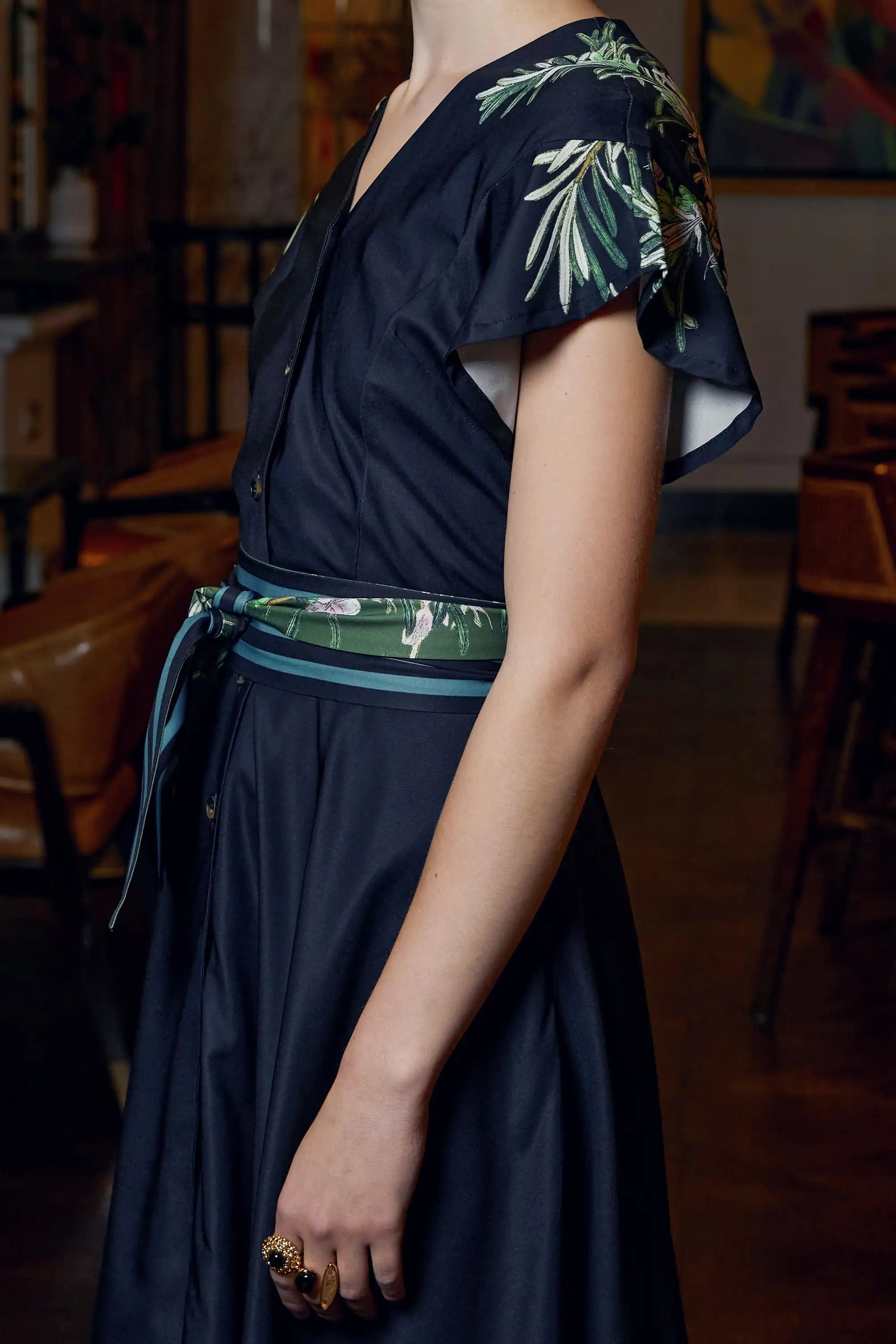 Bluebell Fit & Flare Dress (Rosemary)