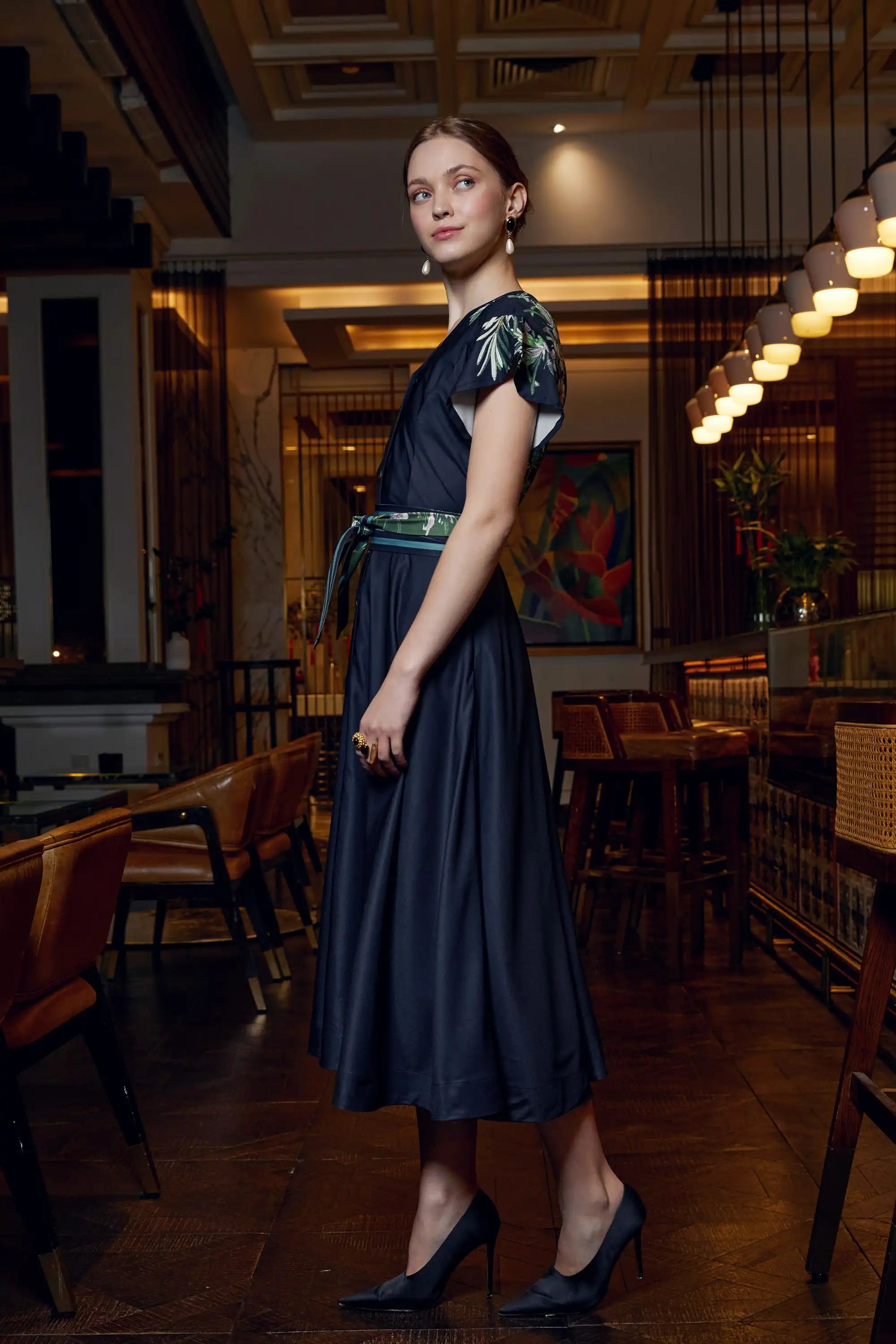 Bluebell Fit & Flare Dress (Rosemary)