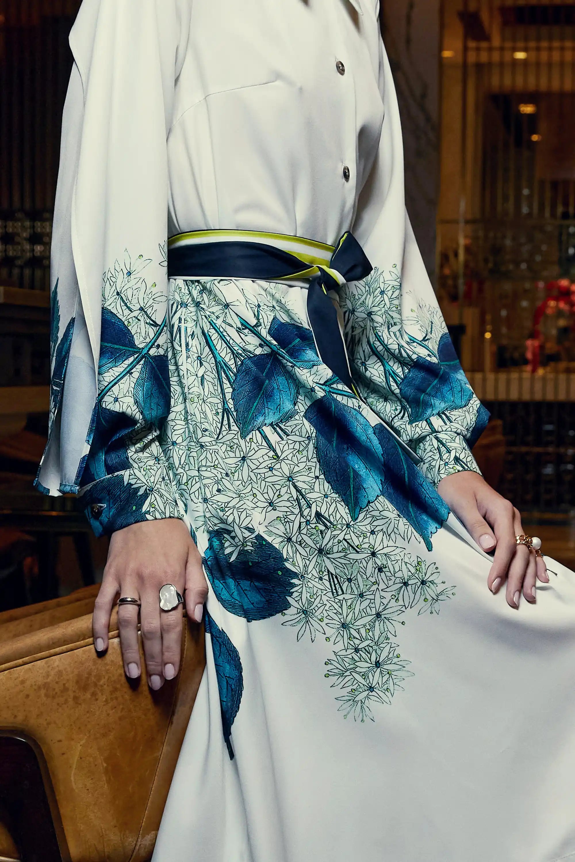 Folded Sleeve Shirt Dress (Manna Ash)