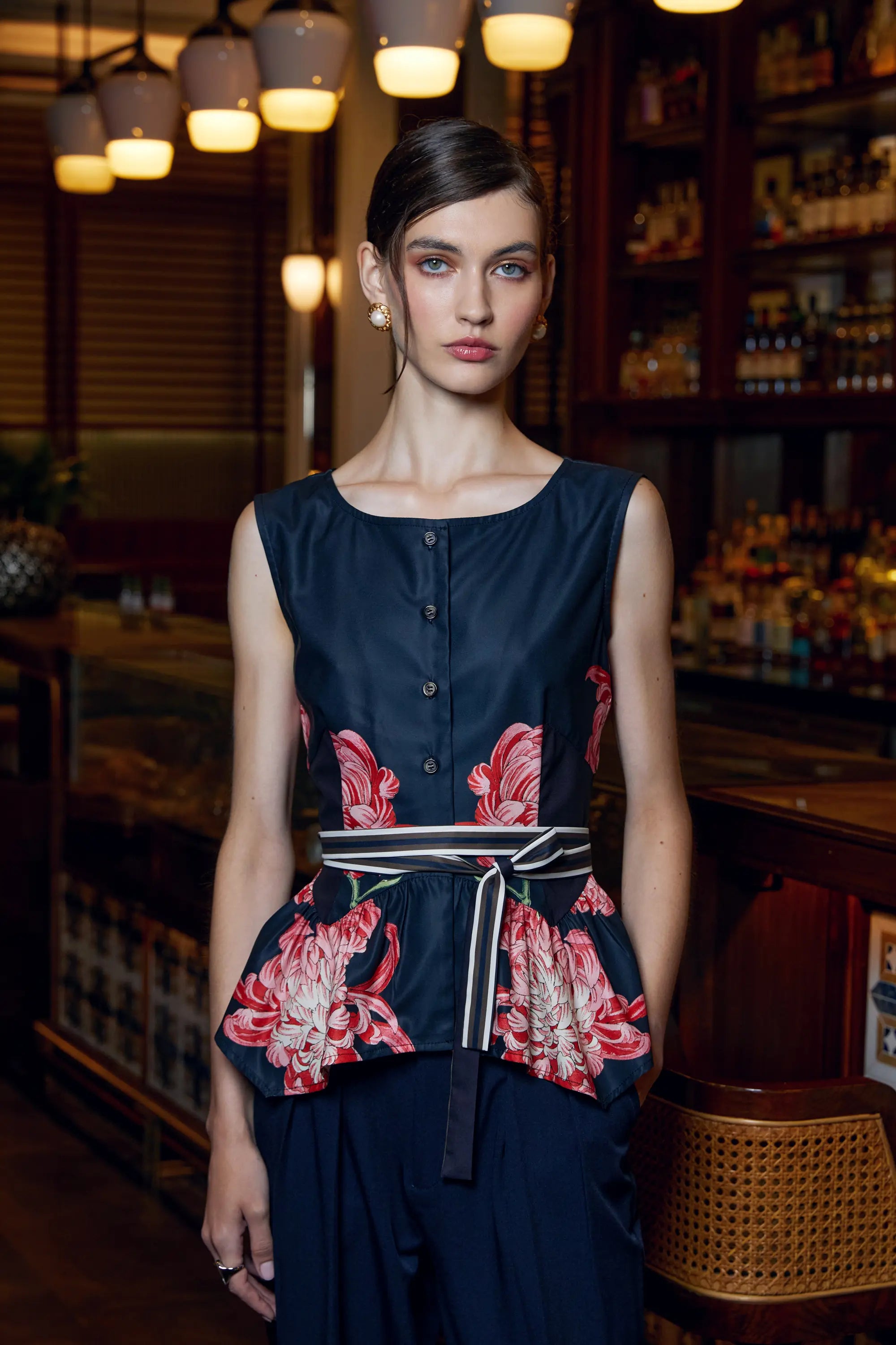 Sleeveless Contour Top (Chrysanthemum)