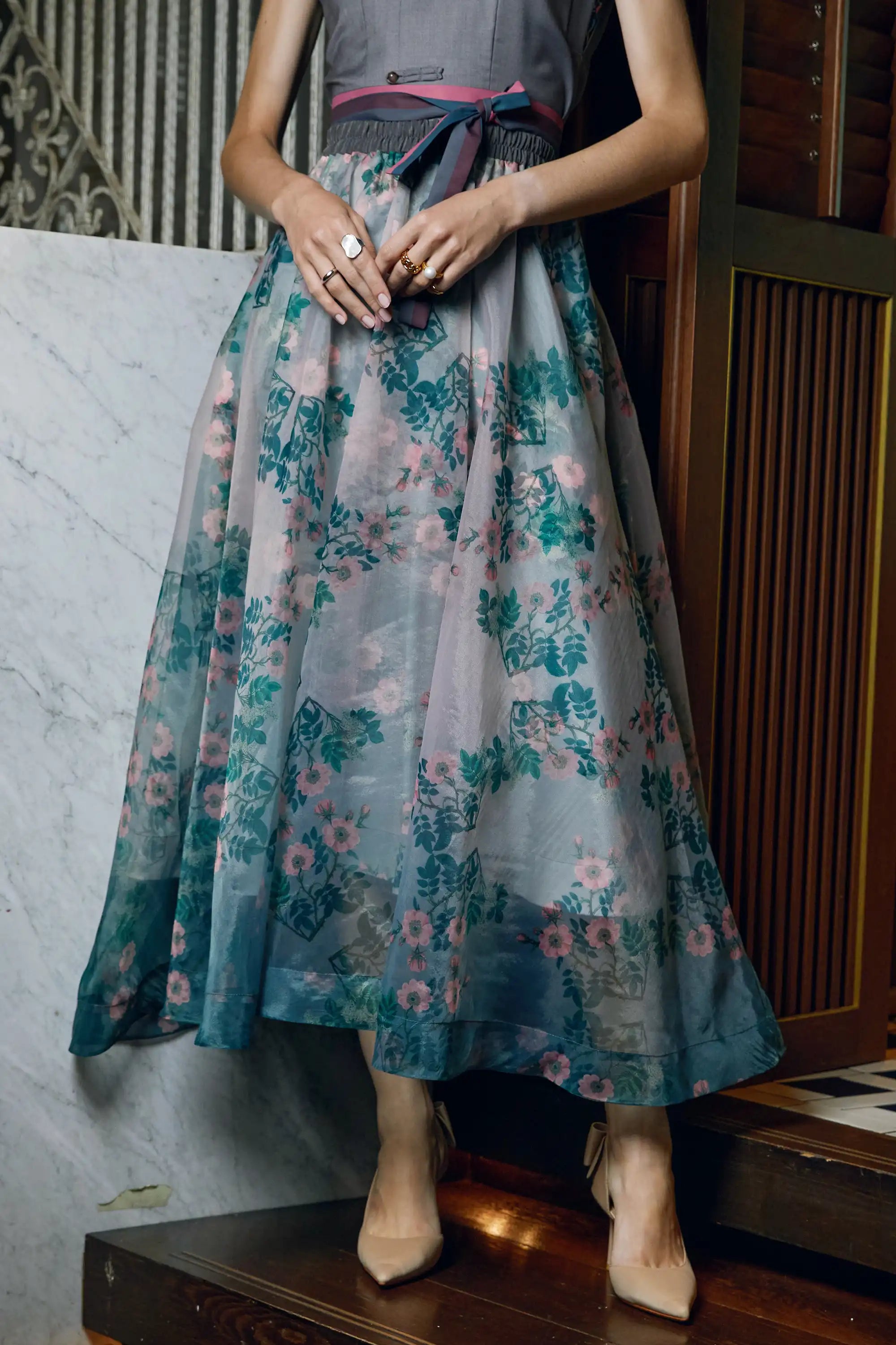 Swing Skirt (Dog Rose)