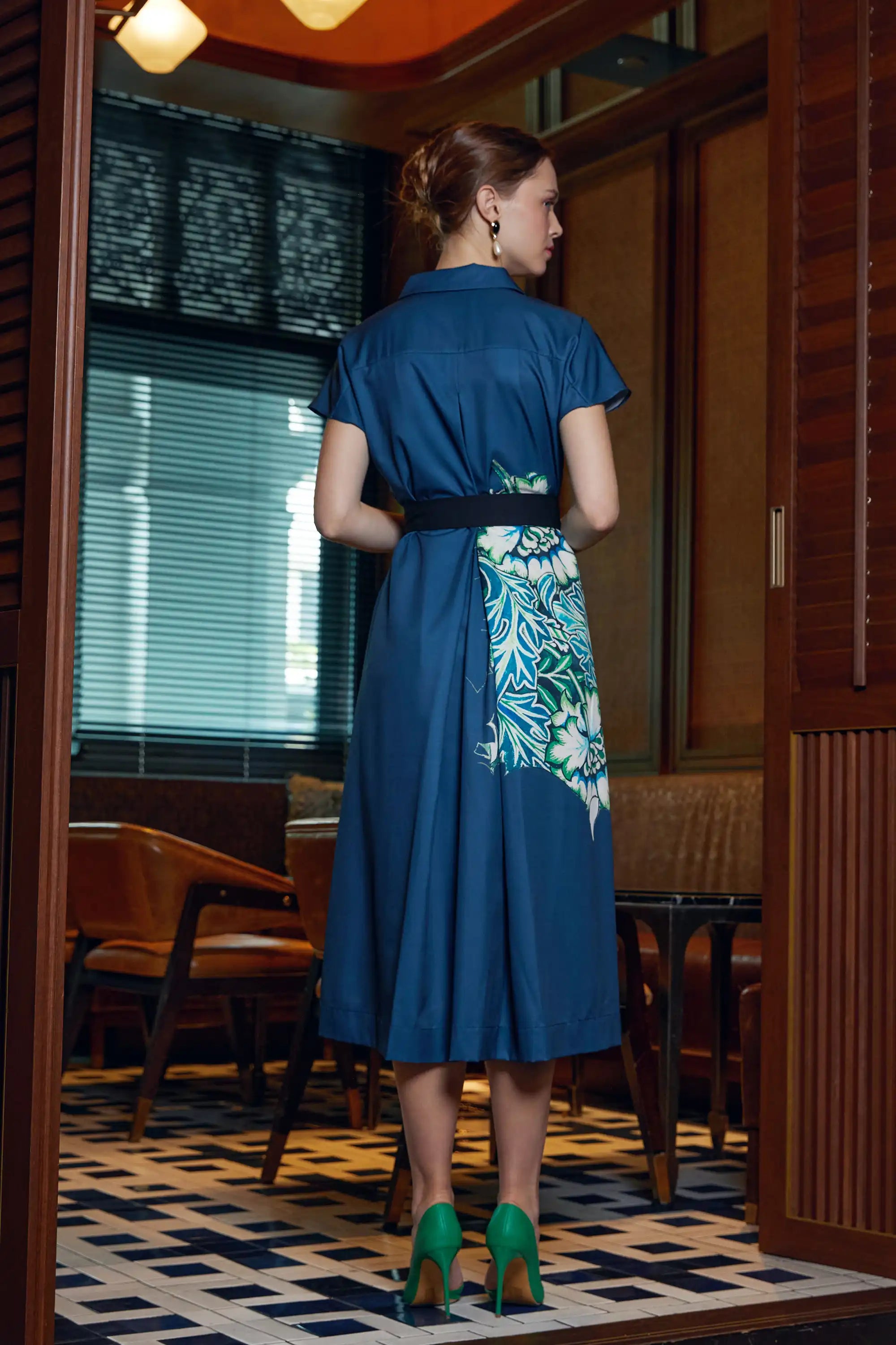 Trench Long Tea Dress – Anemone Floral