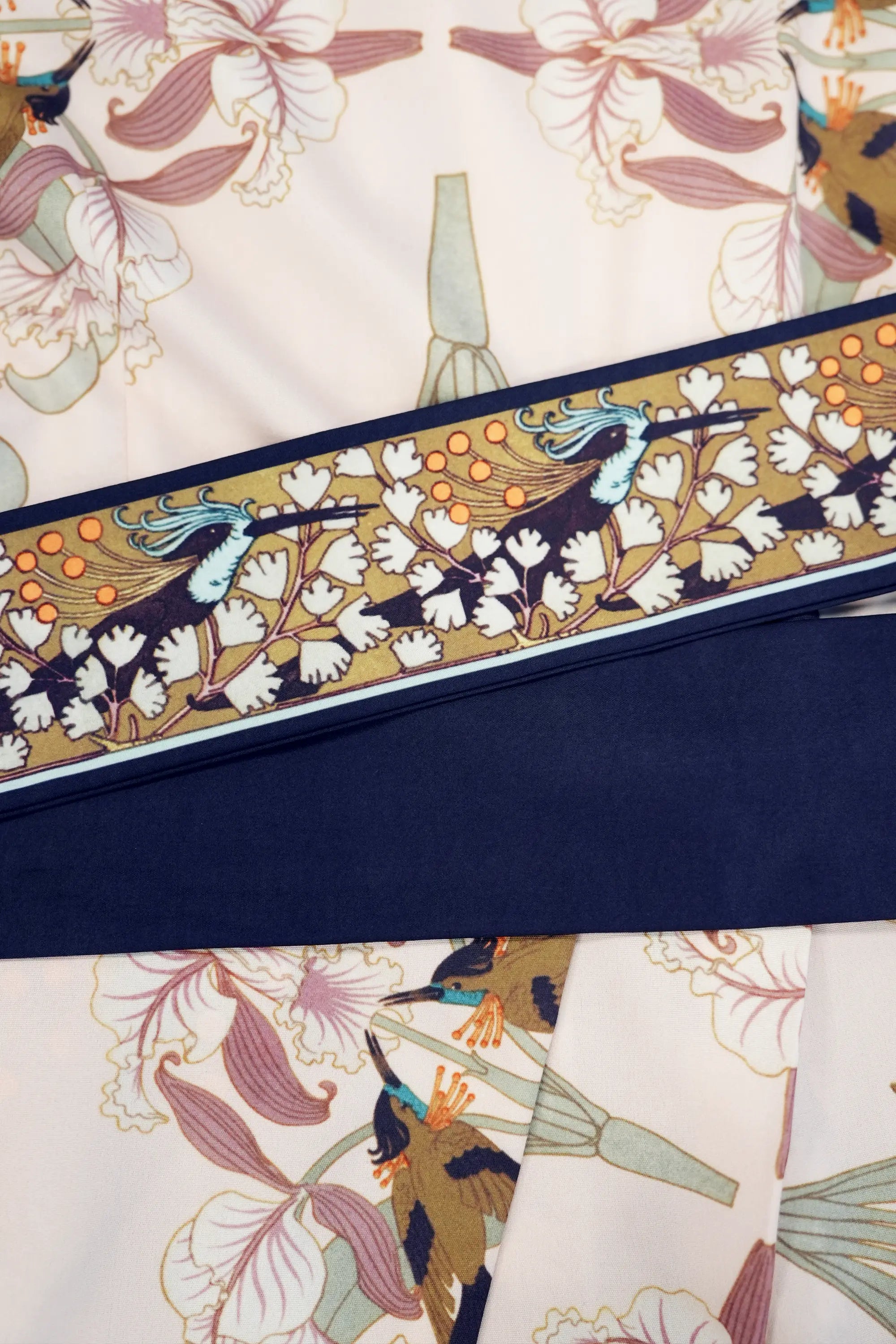 Faux Wrap Pencil Dress (Hummingbird)