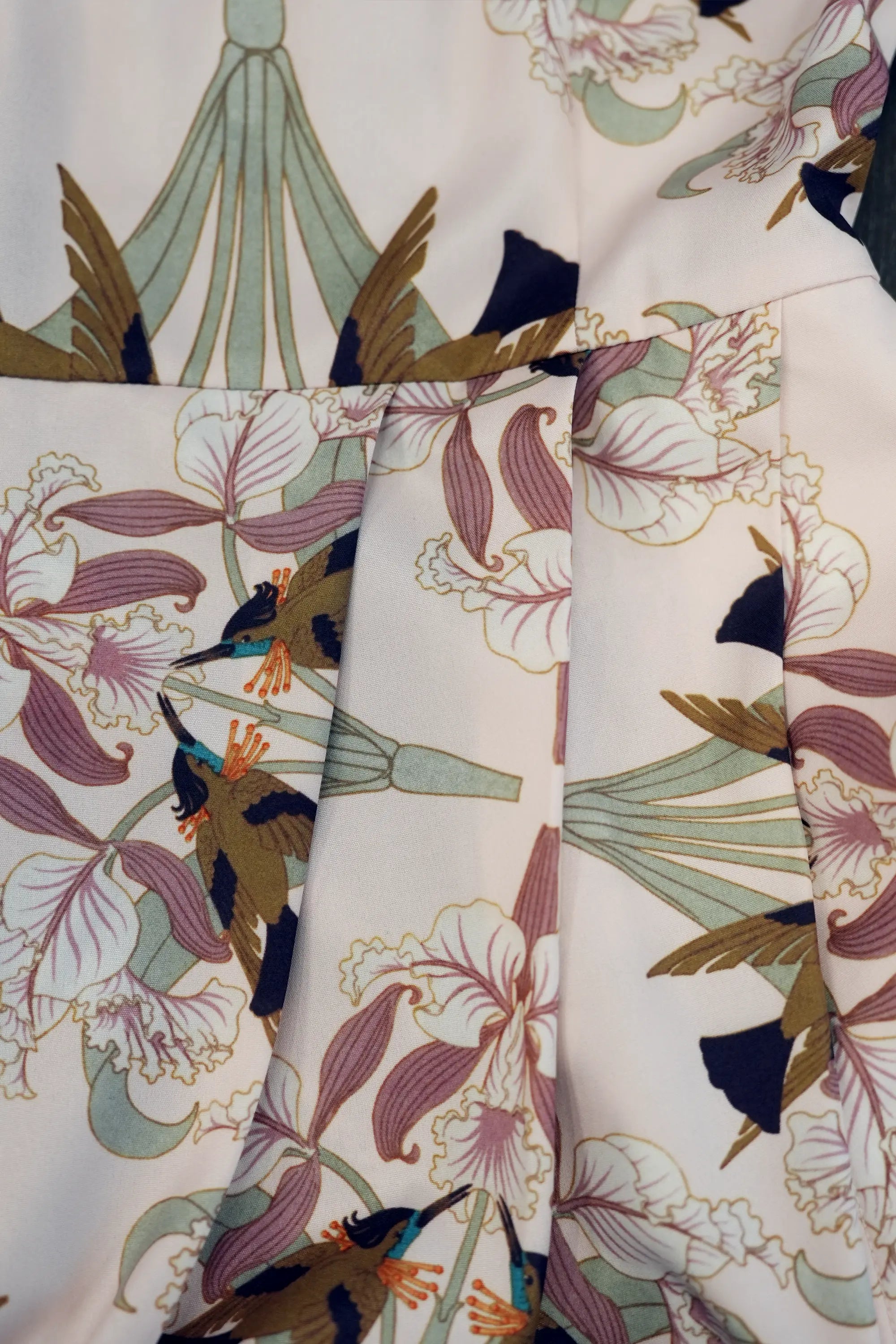 Faux Wrap Pencil Dress (Hummingbird)