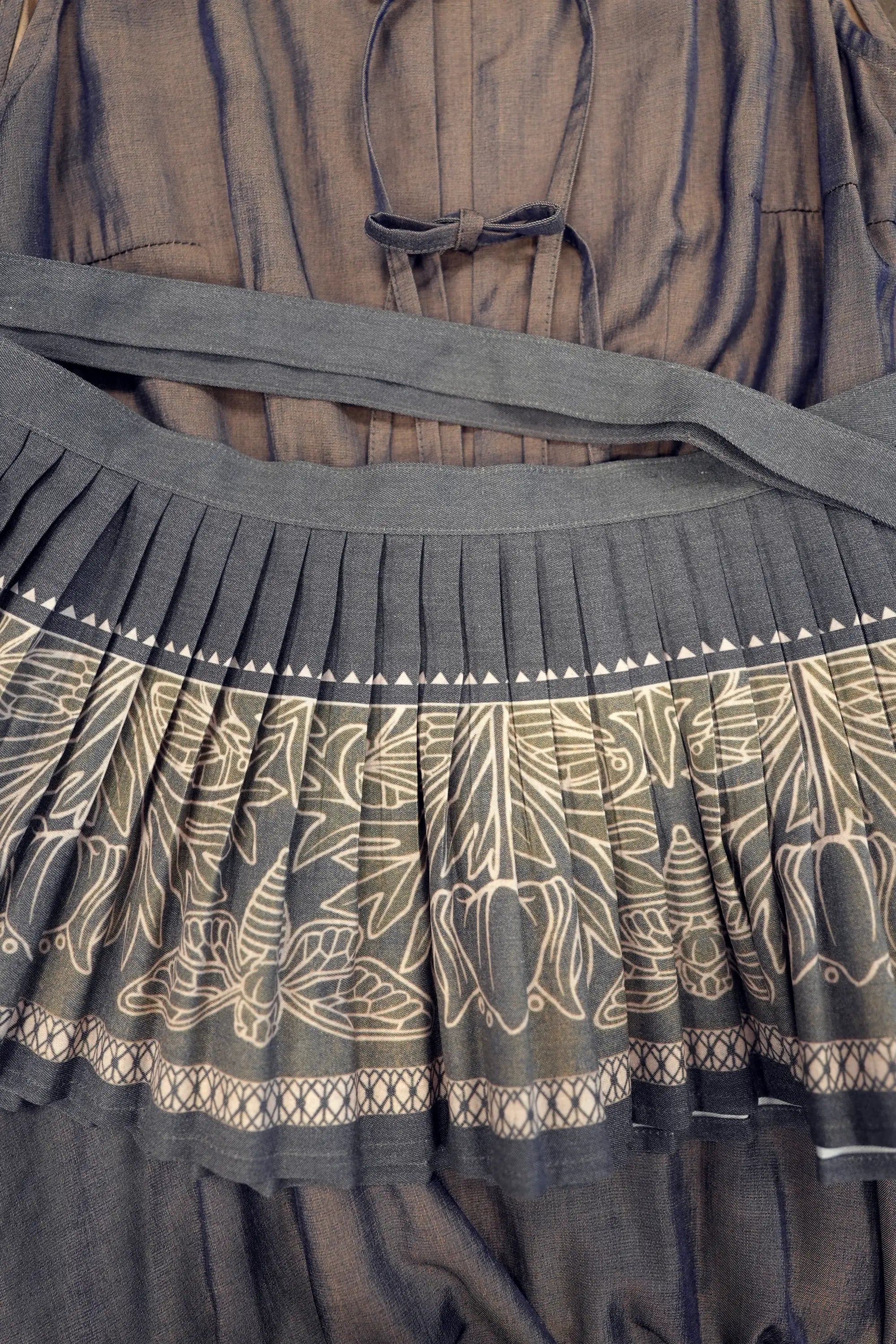 Peplum Racer Dress (Cicada)