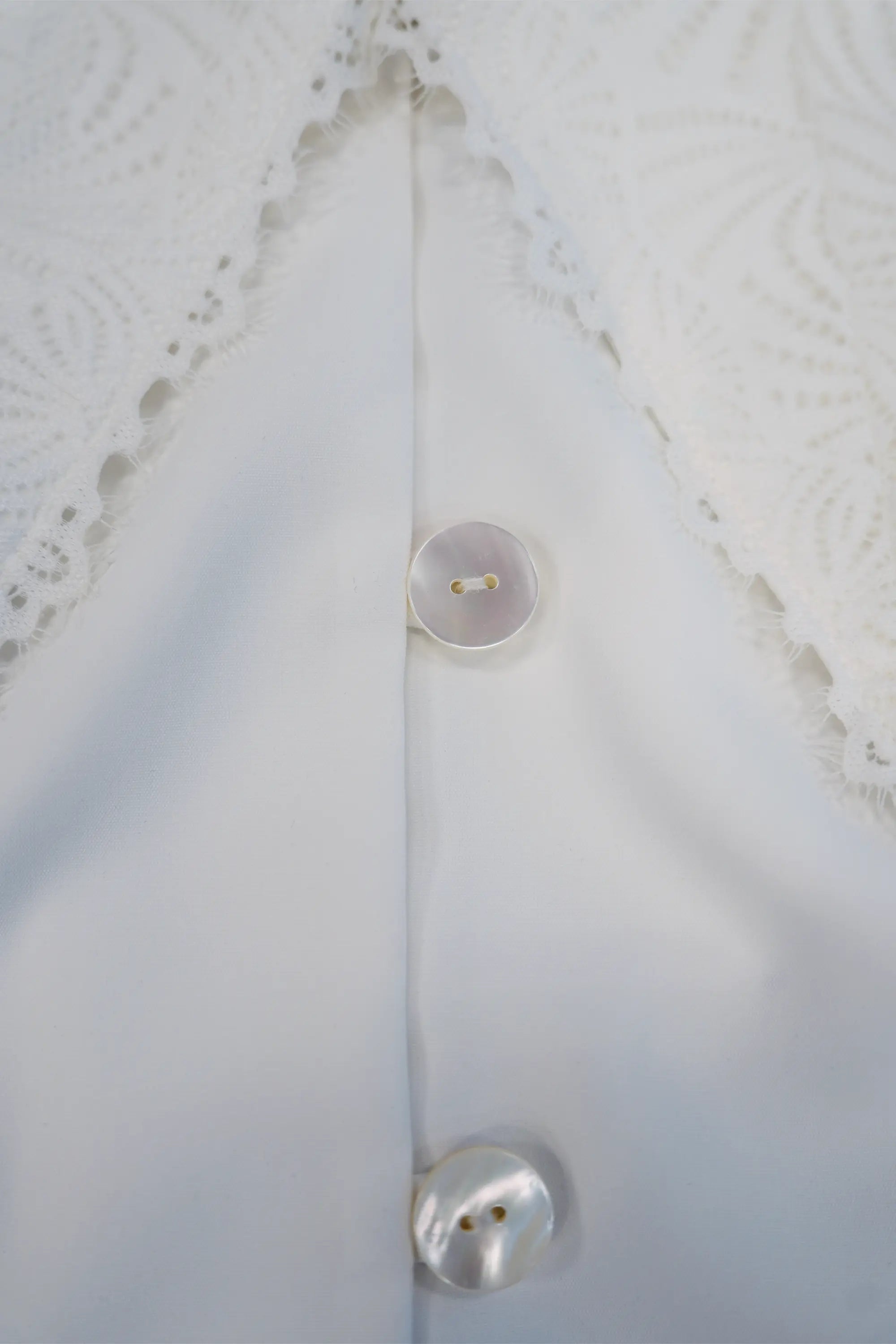 Sailor Collar Cropped Top (White Lace)