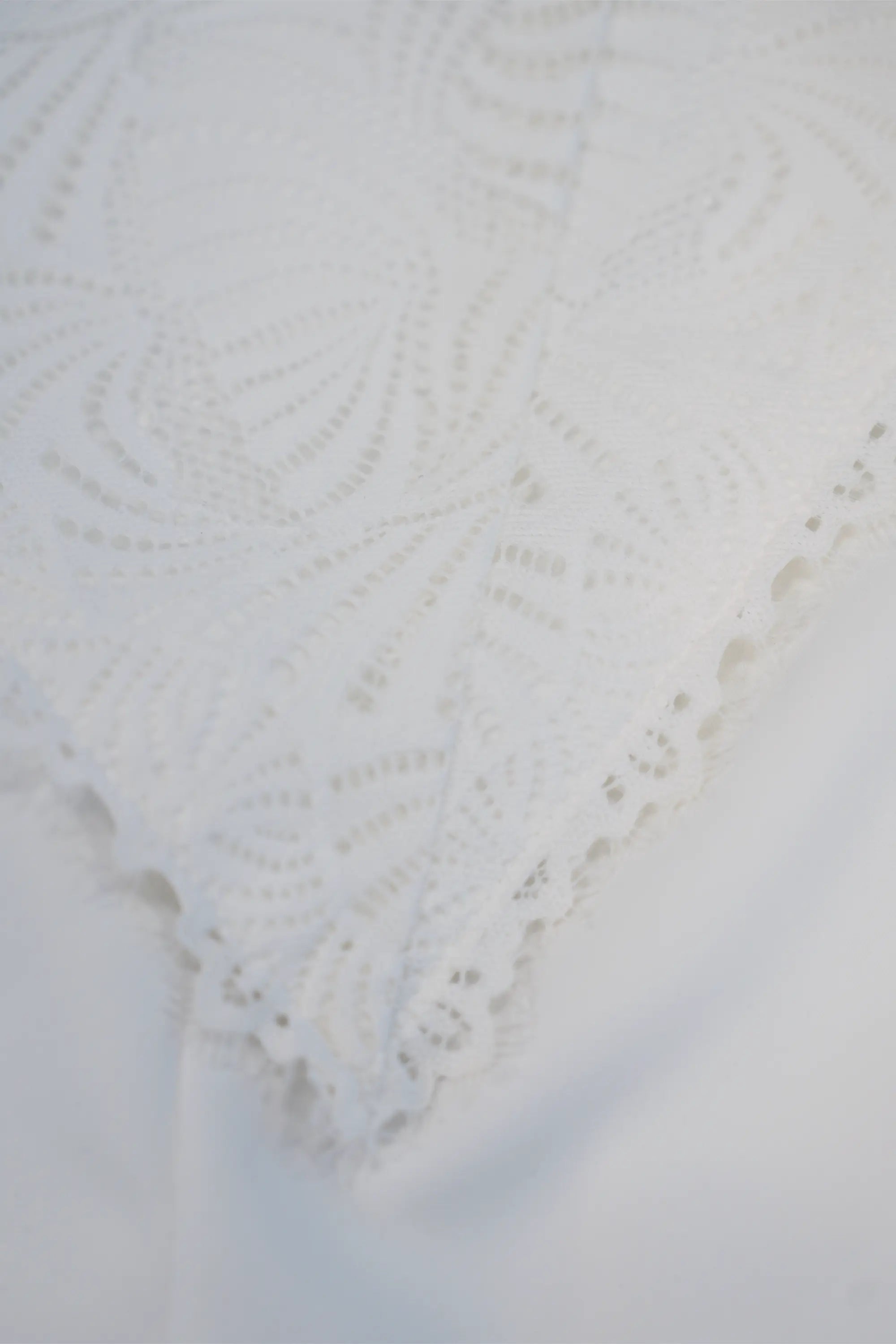 Sailor Collar Cropped Top (White Lace)