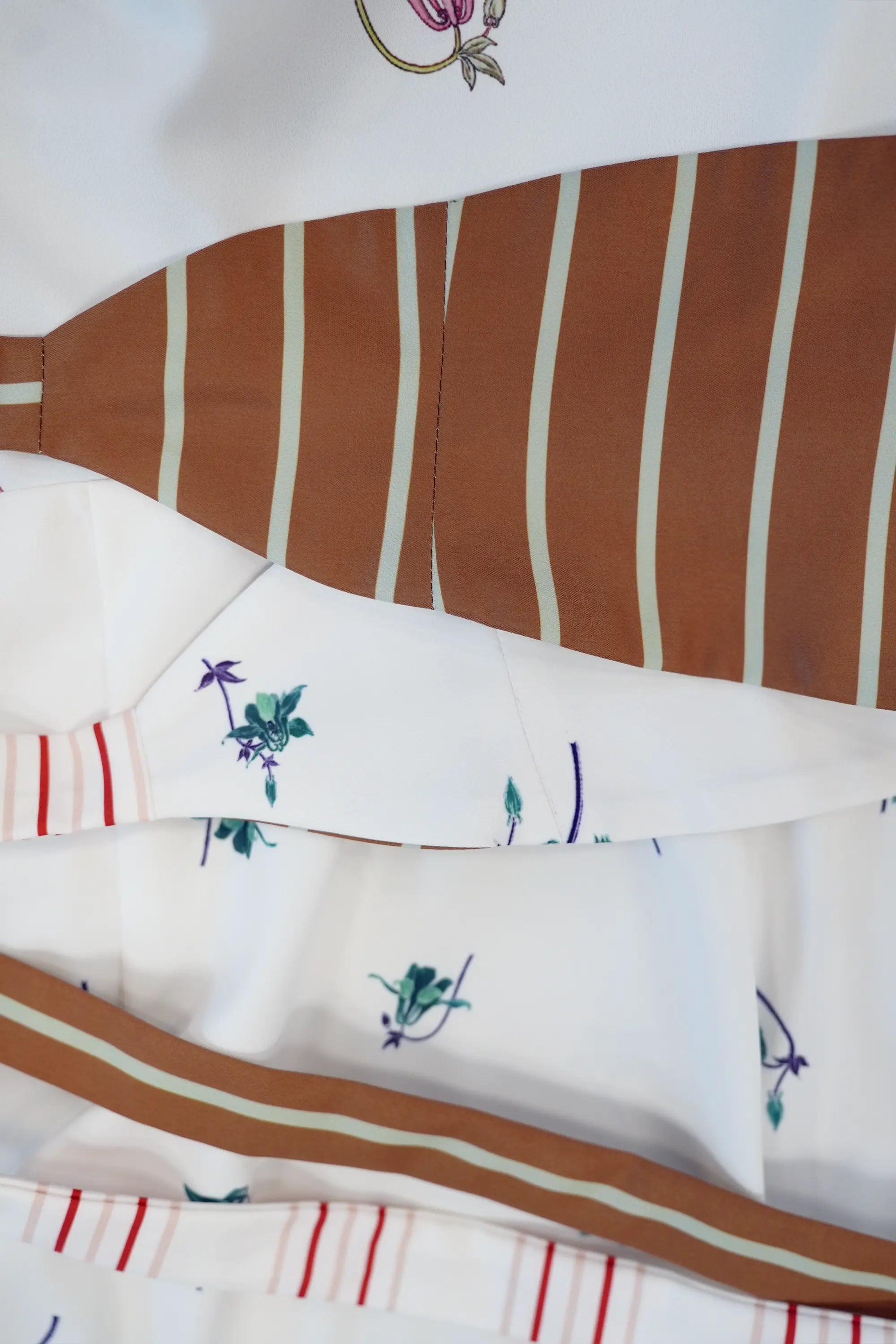 Square Sleeves Obi Dress (Aquilegia)