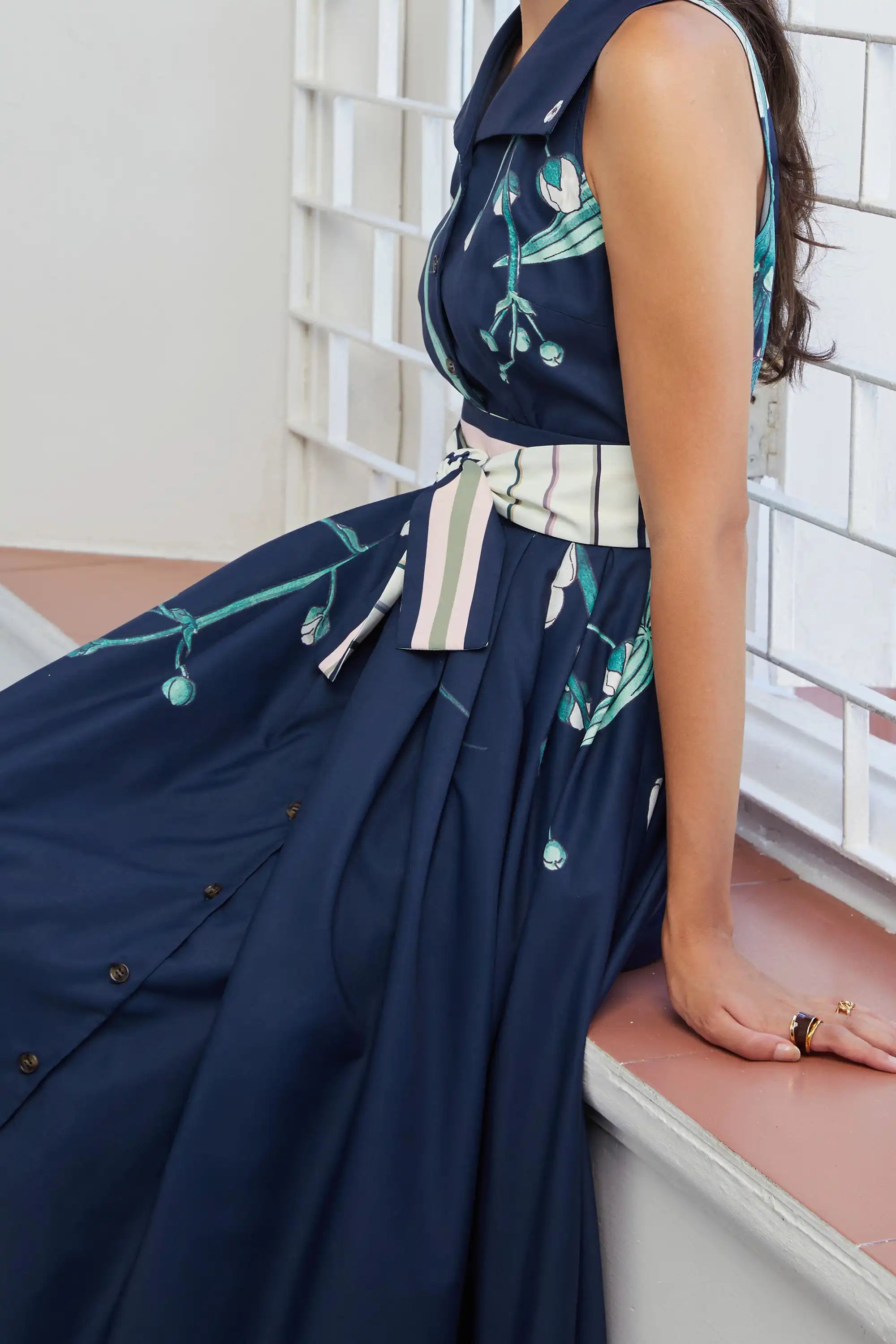 Pilgrim Racer Midi Dress (Arrowhead)