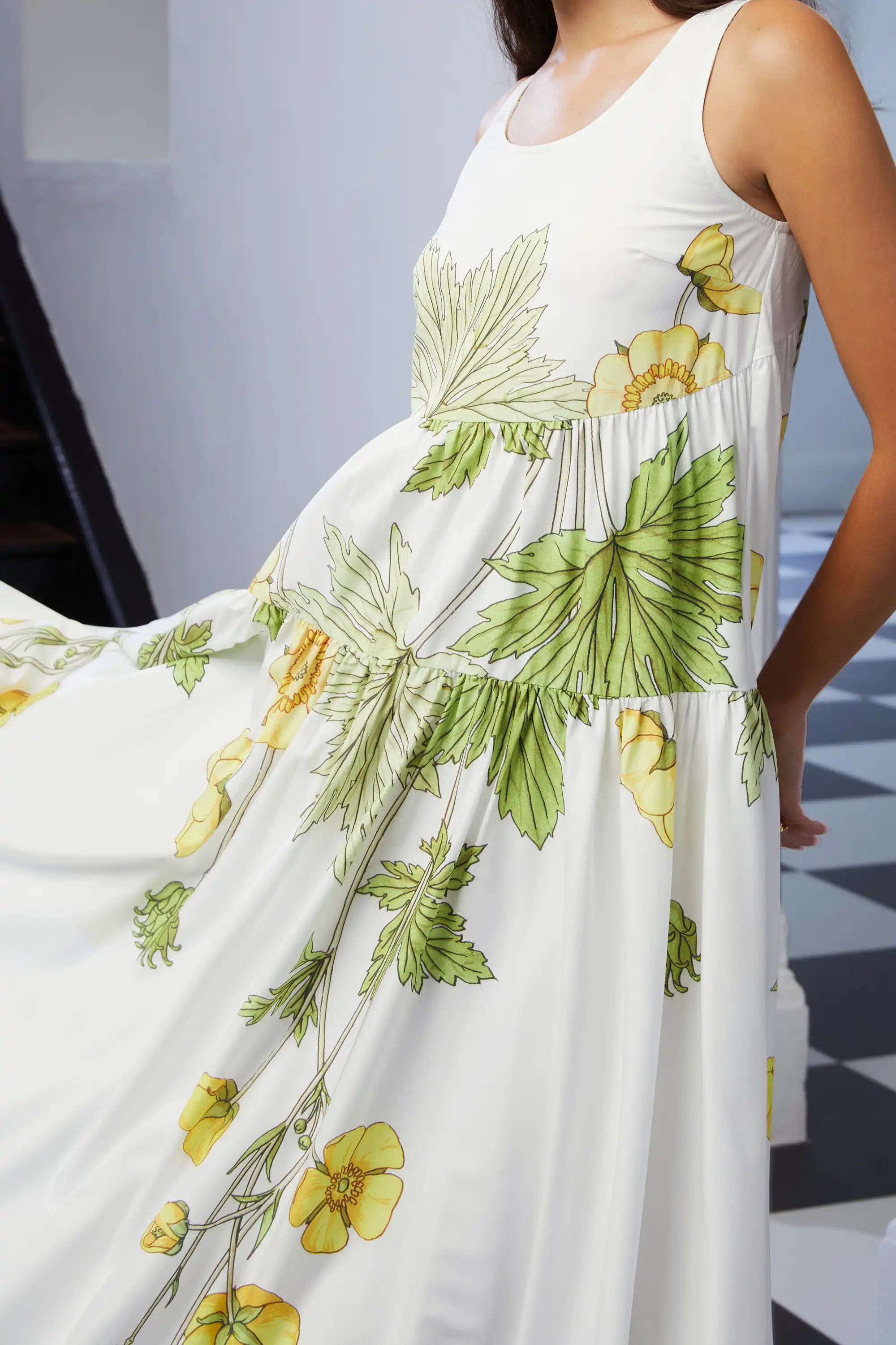 Tiered Breastplate Dress (Buttercup)