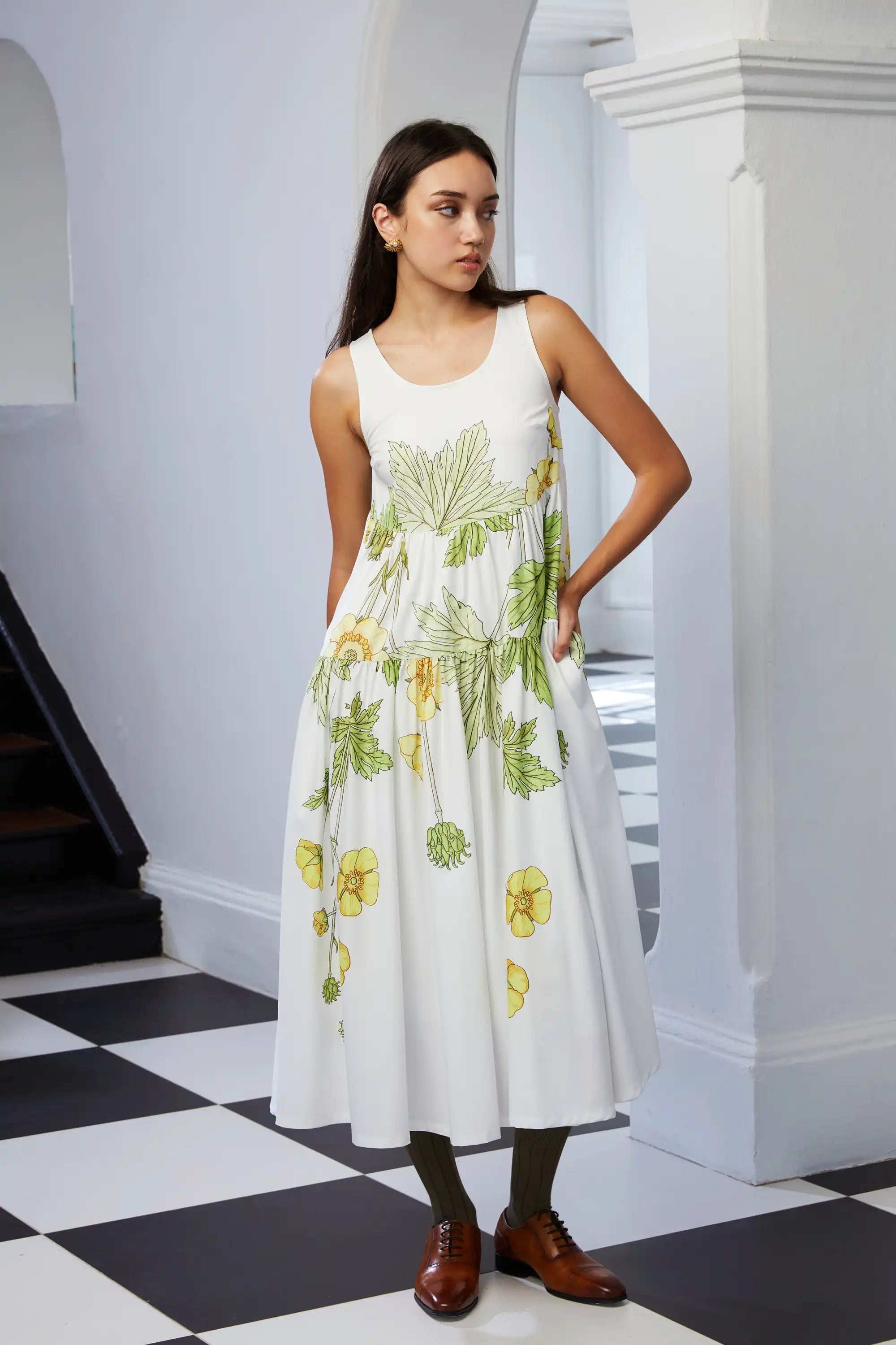 Tiered Breastplate Dress (Buttercup)