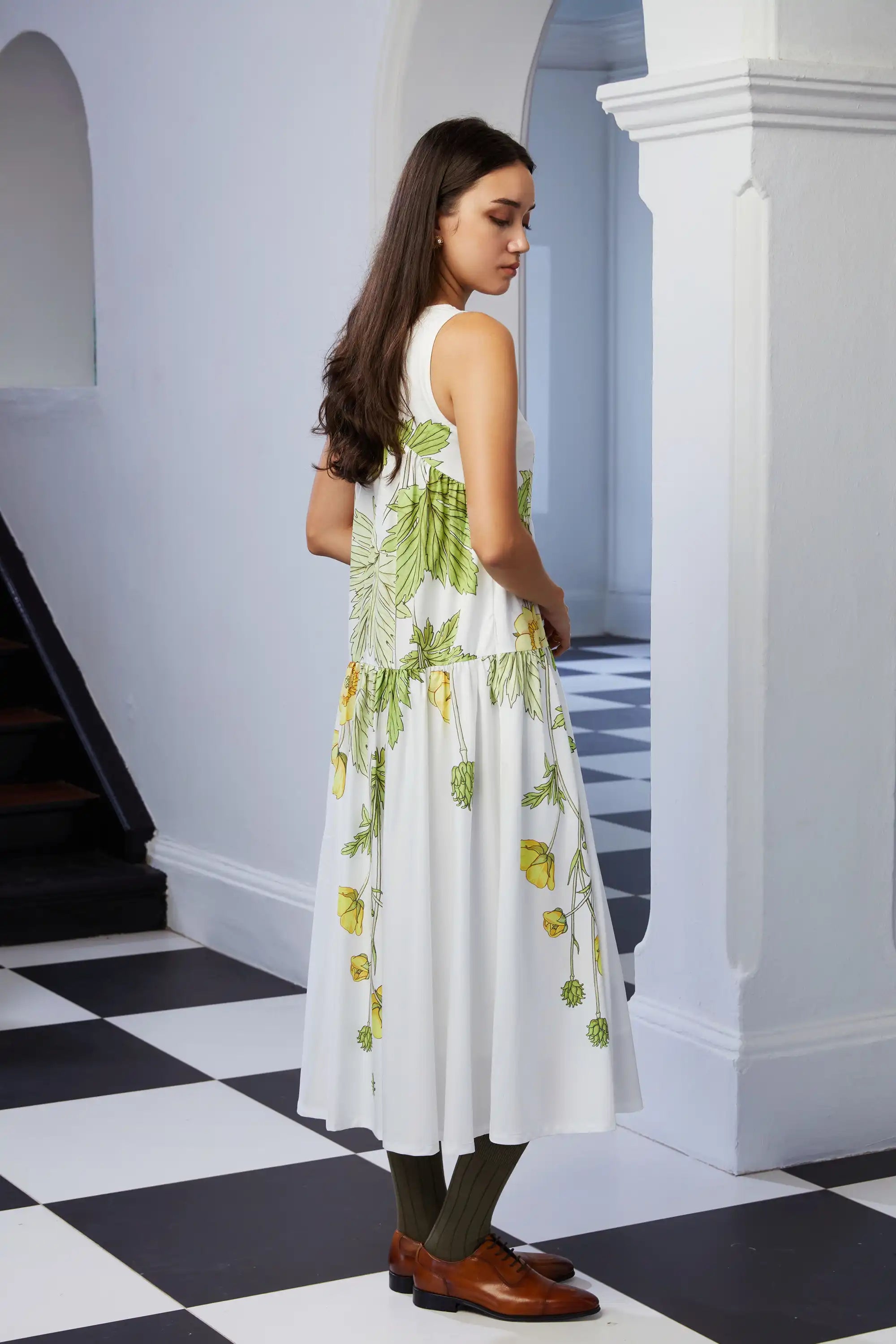 Tiered Breastplate Dress (Buttercup)