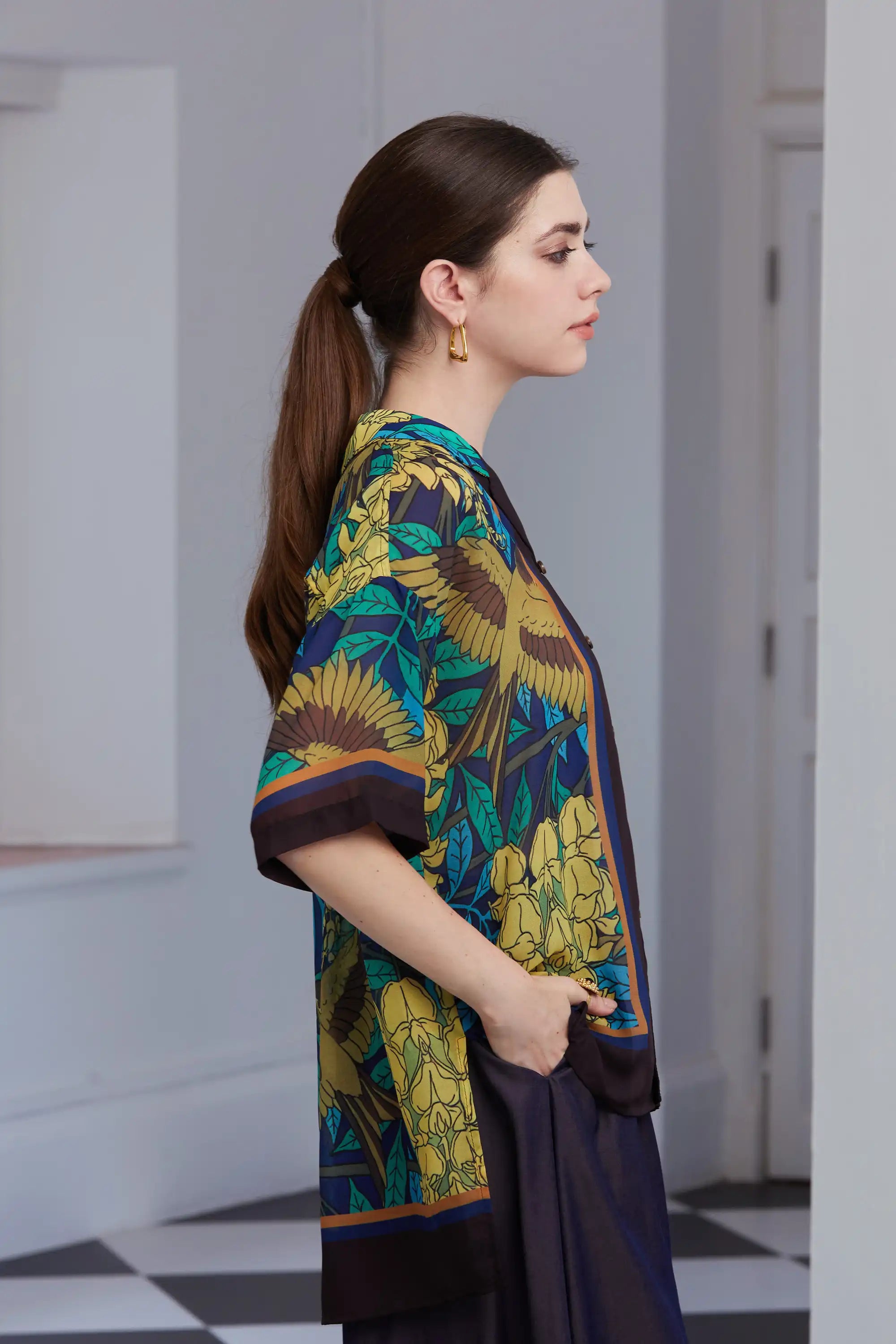 Unisex Cuban Shirt (Sparrow)