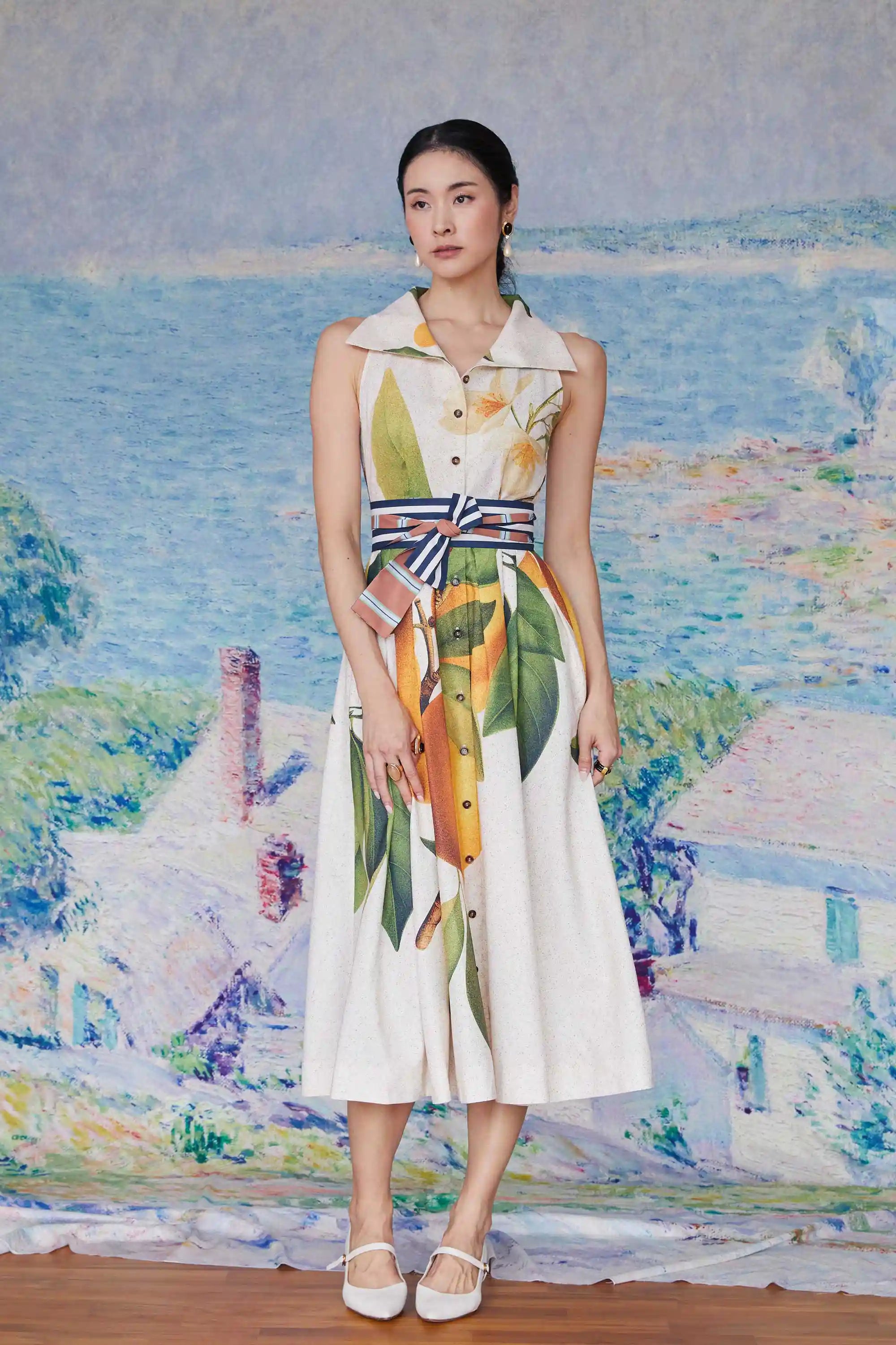 Pilgrim Racer Tea Dress (Lemon)