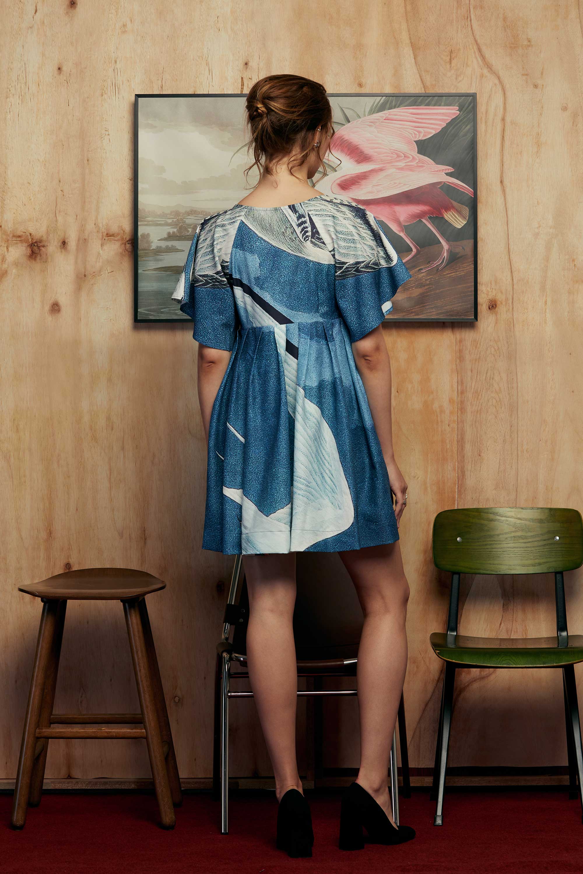 Tie-Front Mini Dress (Lesser Tern)