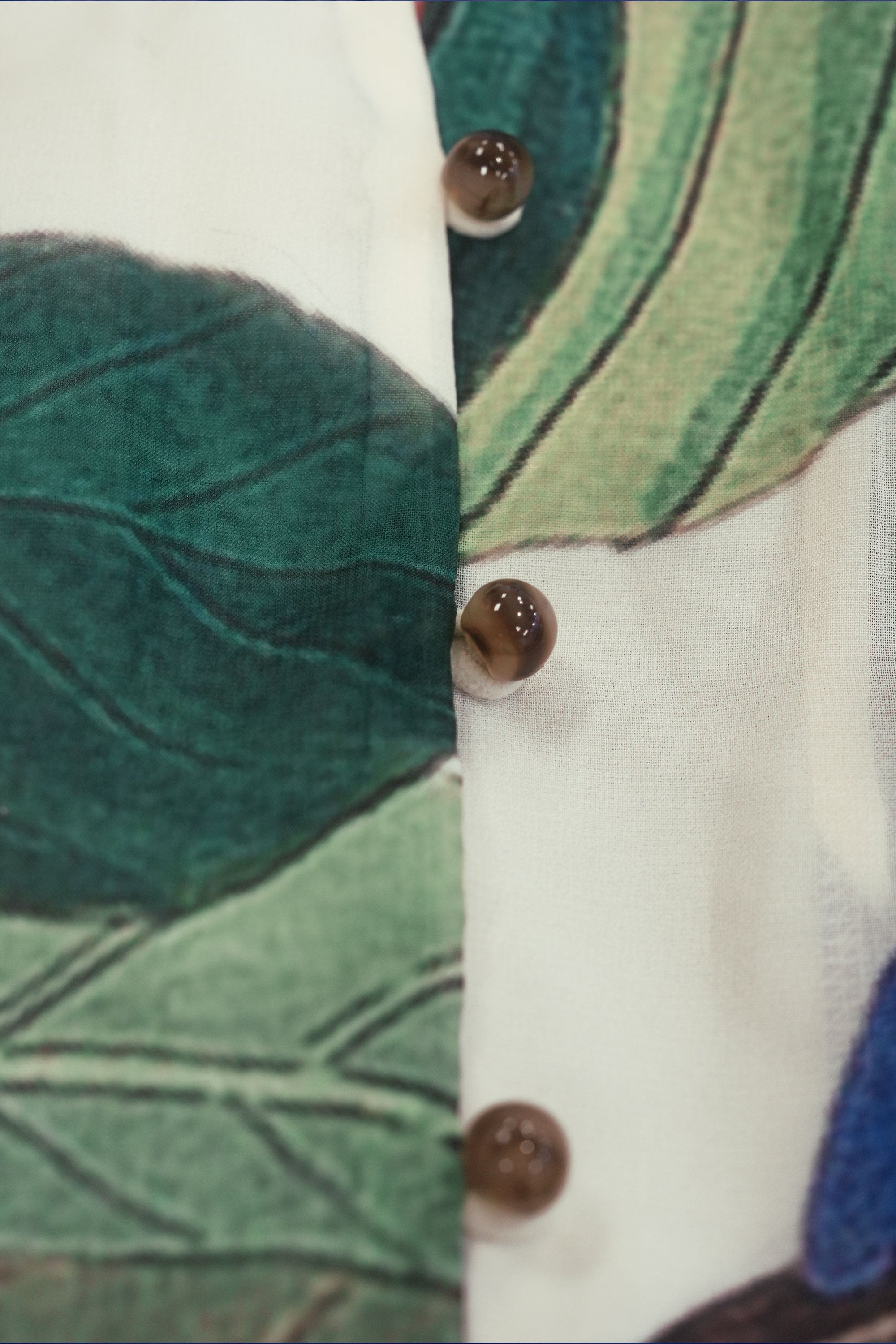 Keyhole Peplum Top (Cerulean Warbler)