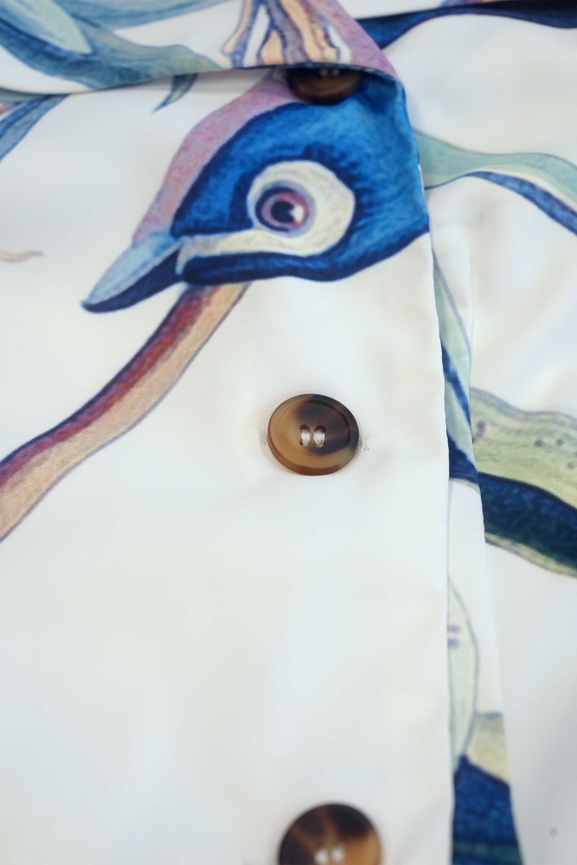 Capelet Collar Dress (Blue-Headed Vireo)