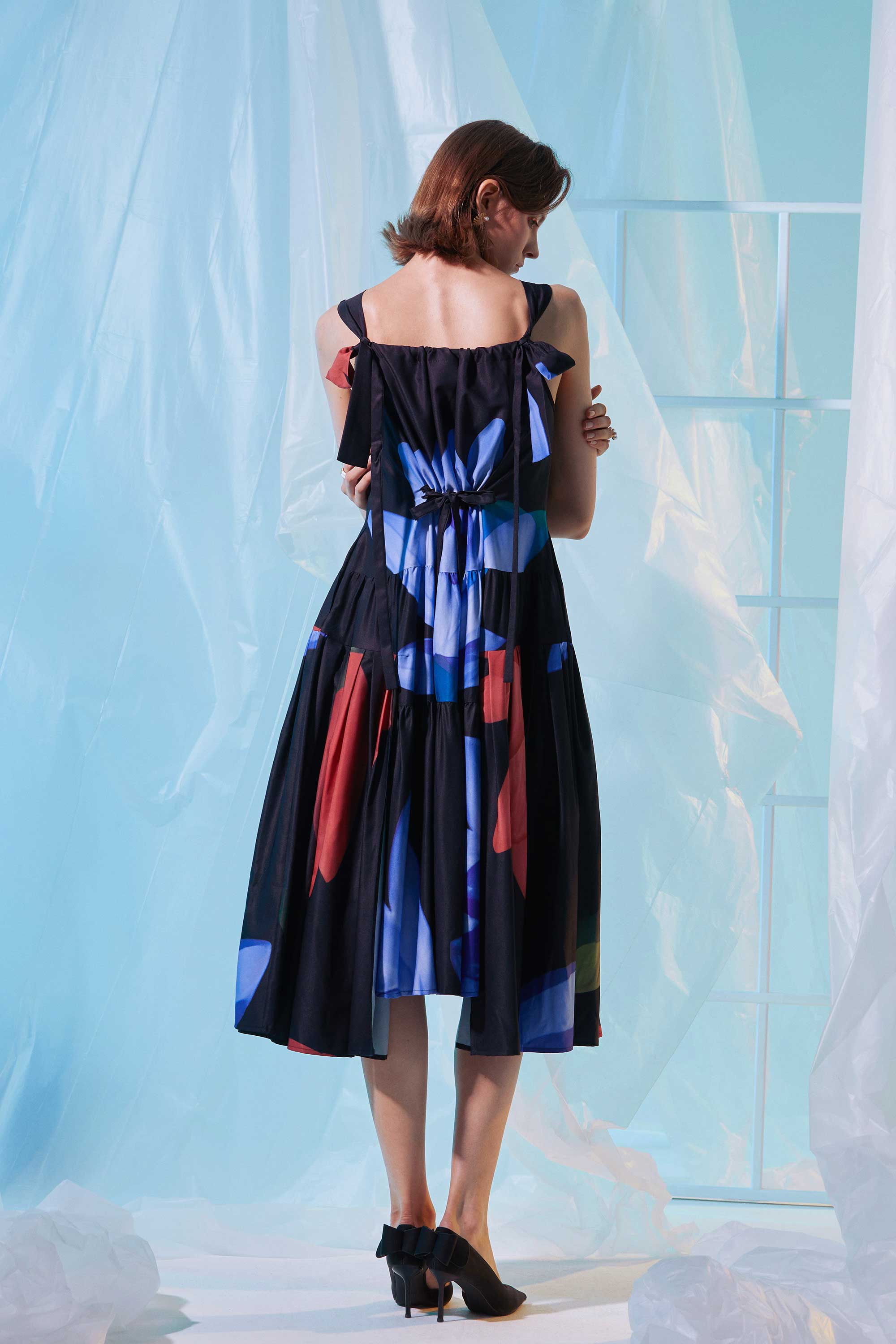 Billowing Tea Dress (Opalescent)