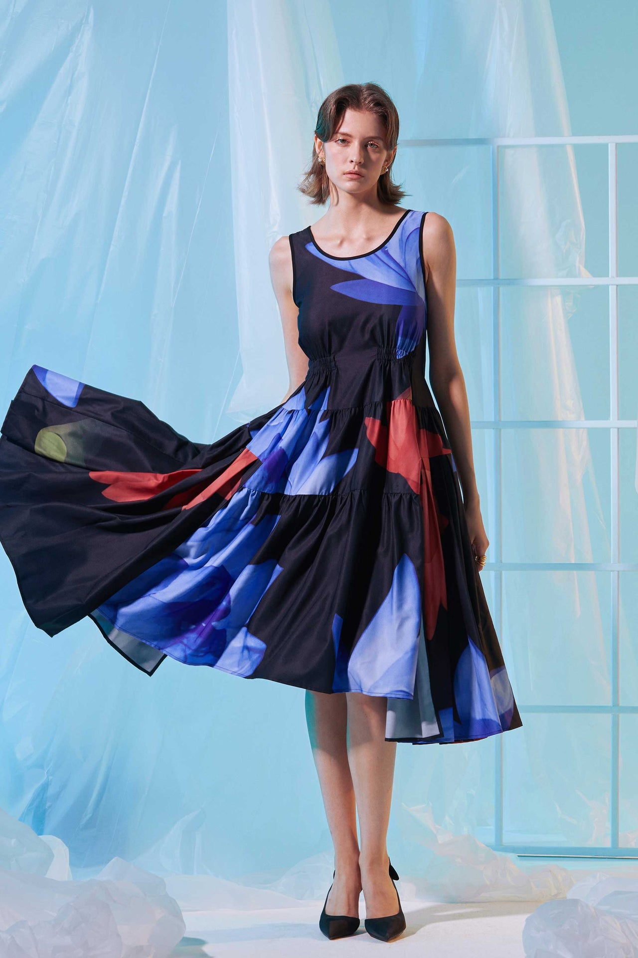 Billowing Tea Dress (Opalescent)