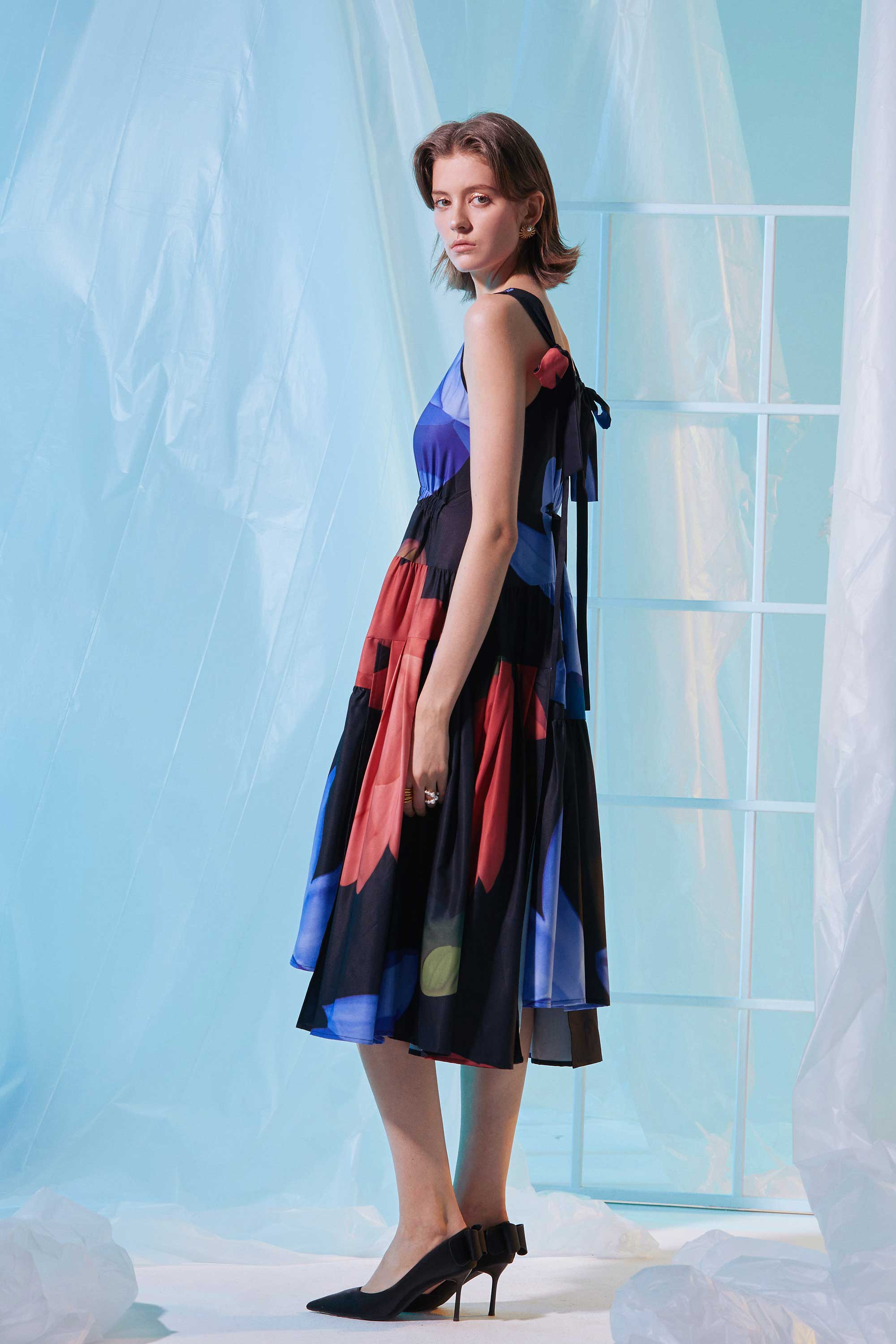 Billowing Tea Dress (Opalescent)