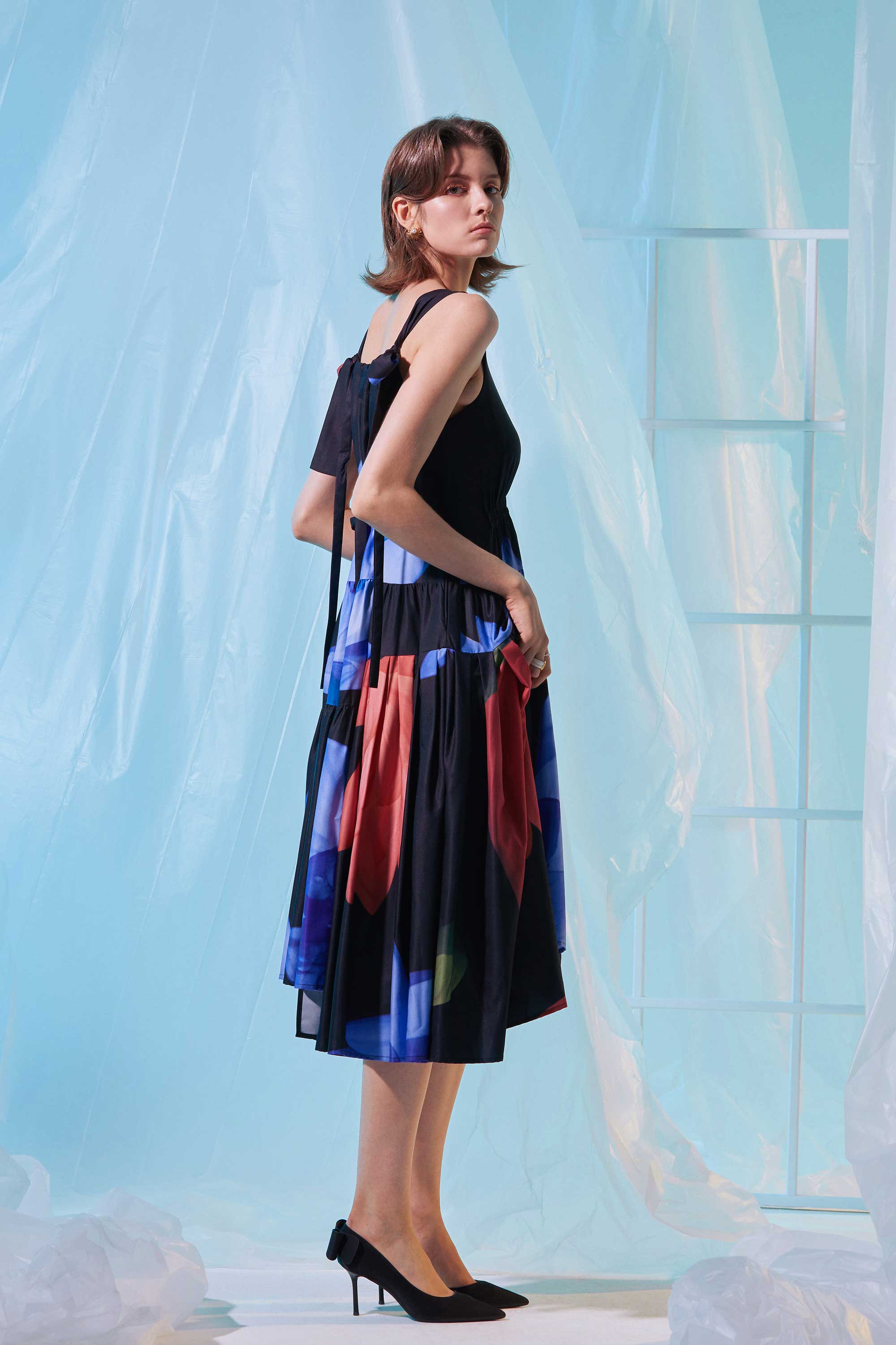 Billowing Tea Dress (Opalescent)