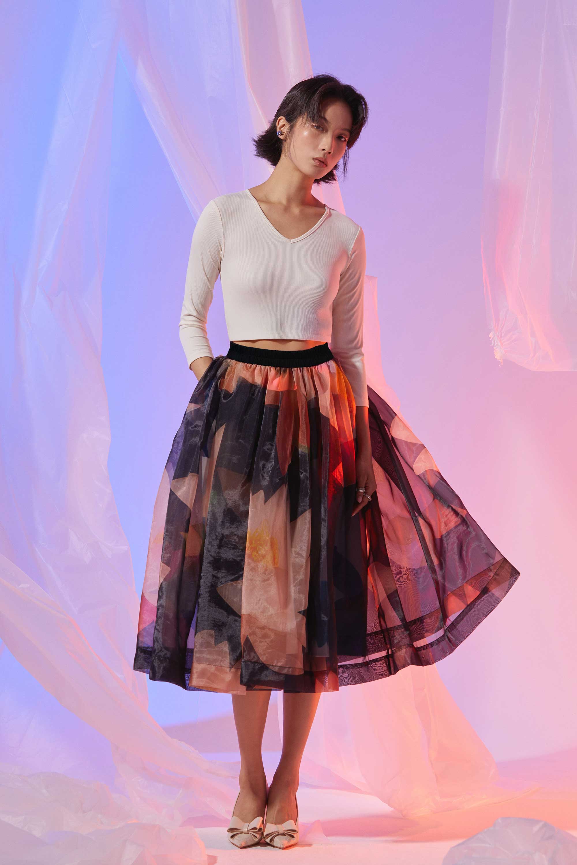Elastic Swing Skirt (Glimmer)
