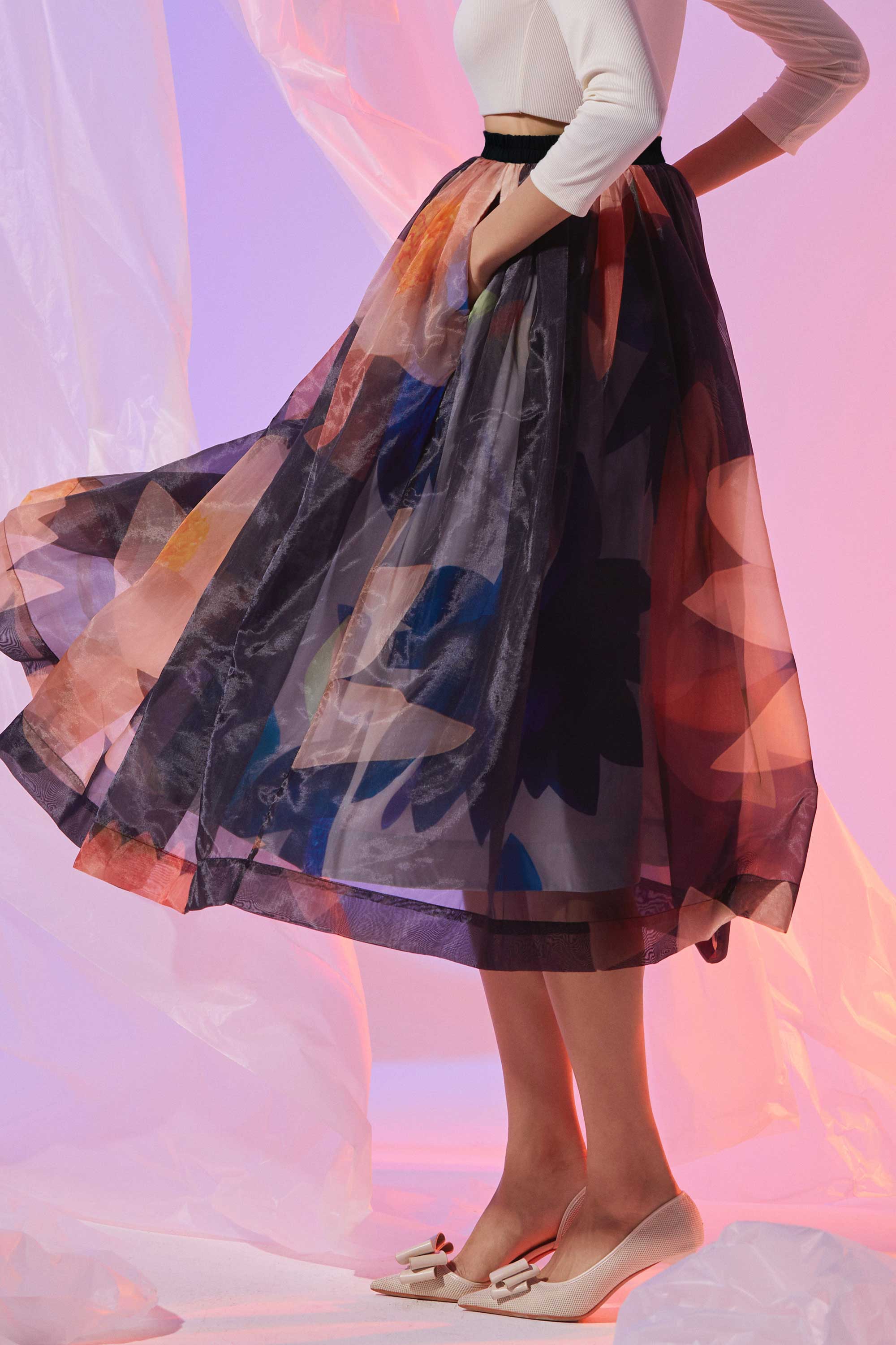 Elastic Swing Skirt (Glimmer)