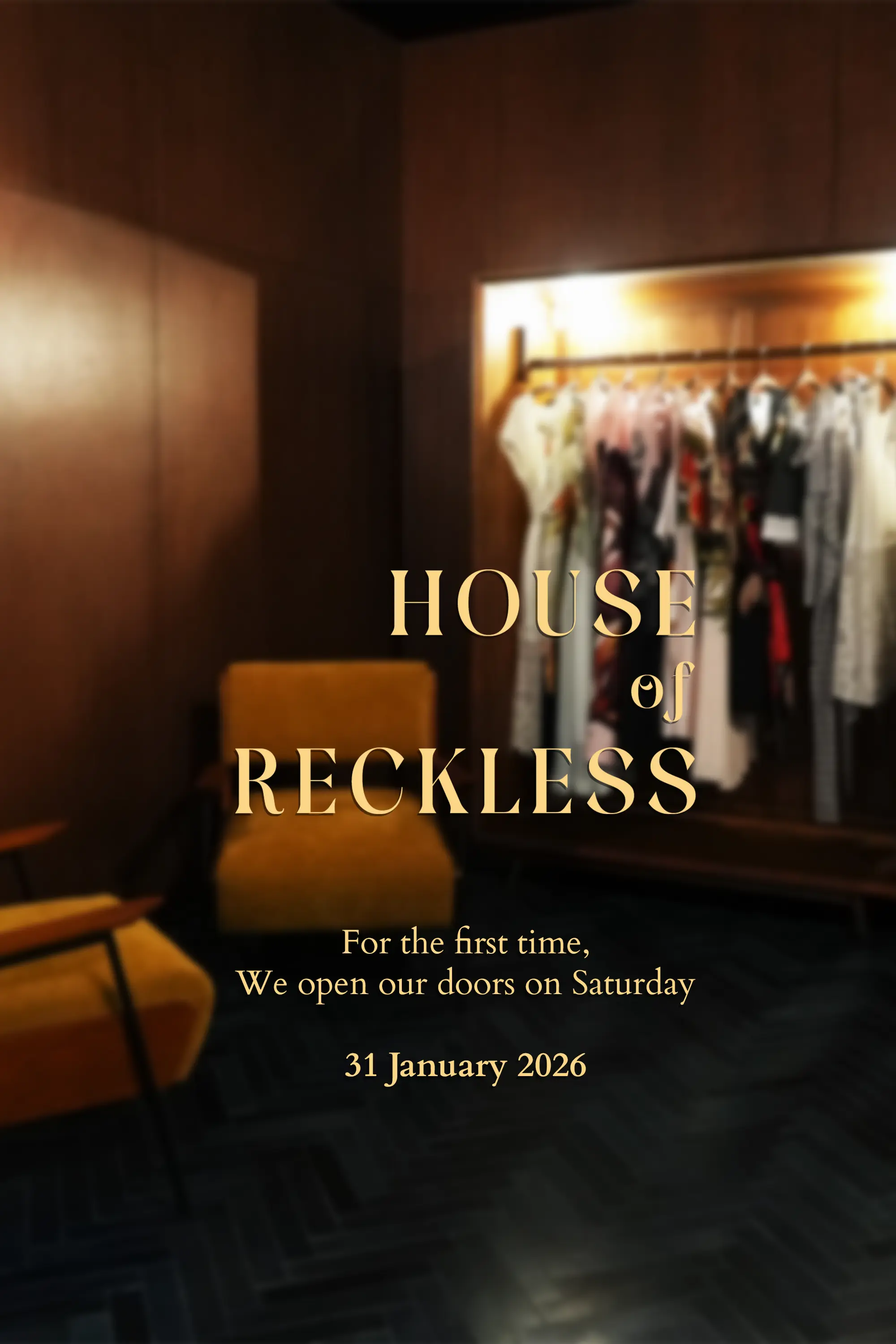 Saturday at House of Reckless | Exclusively on 31 January