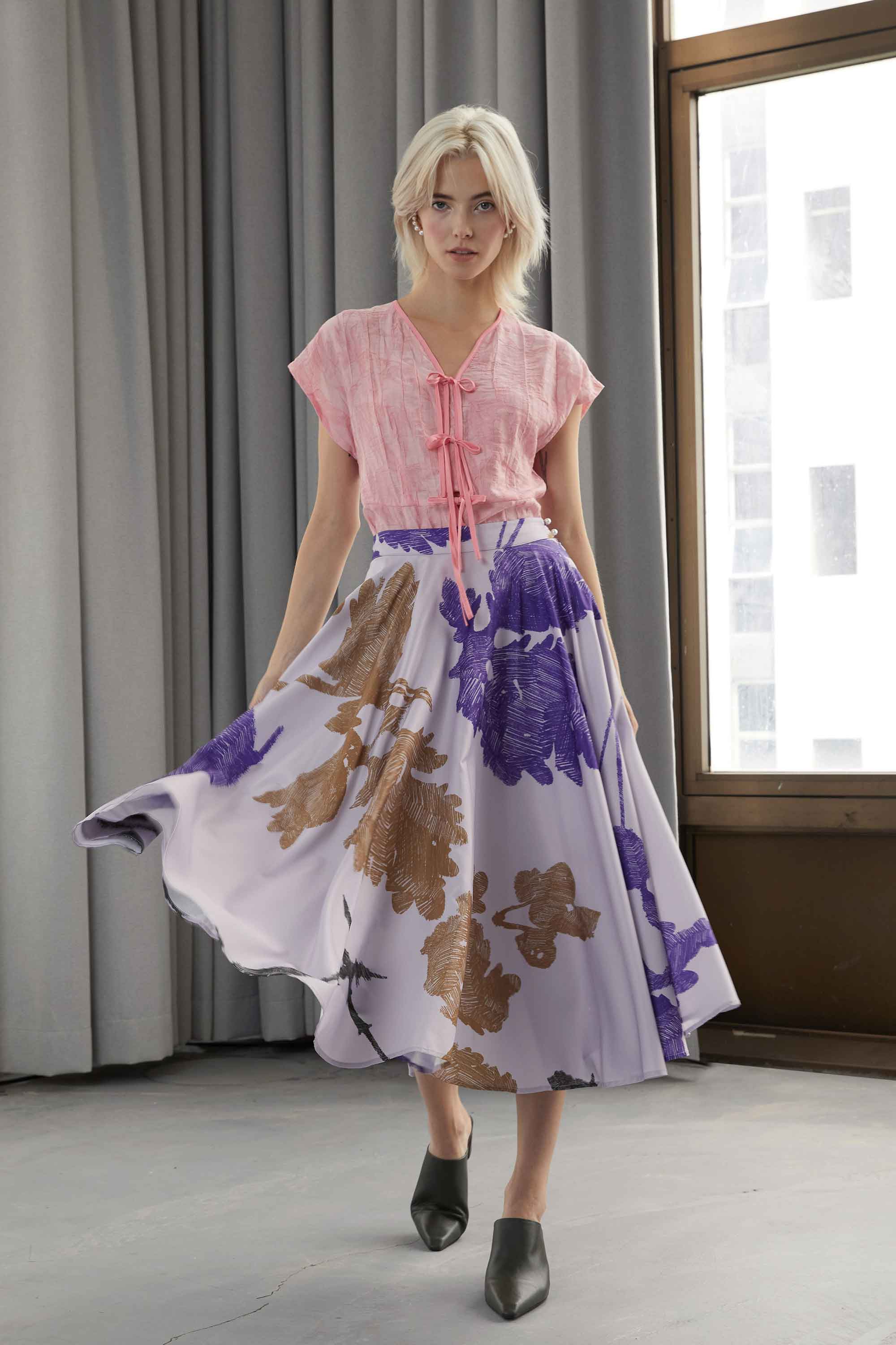 Full Circle Midi Skirt (Shadow)