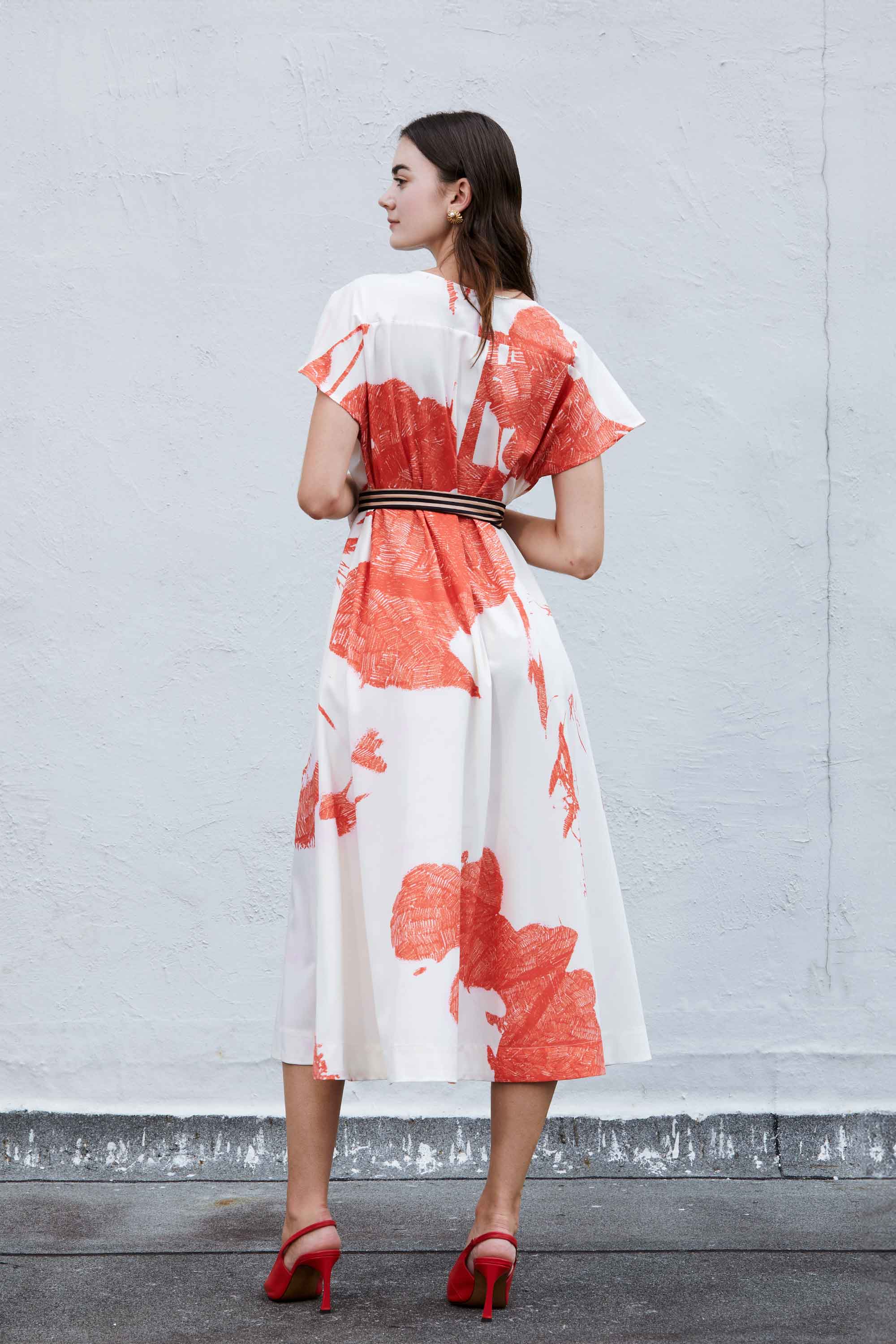 Yoke Tent Midi Dress (Reverie)