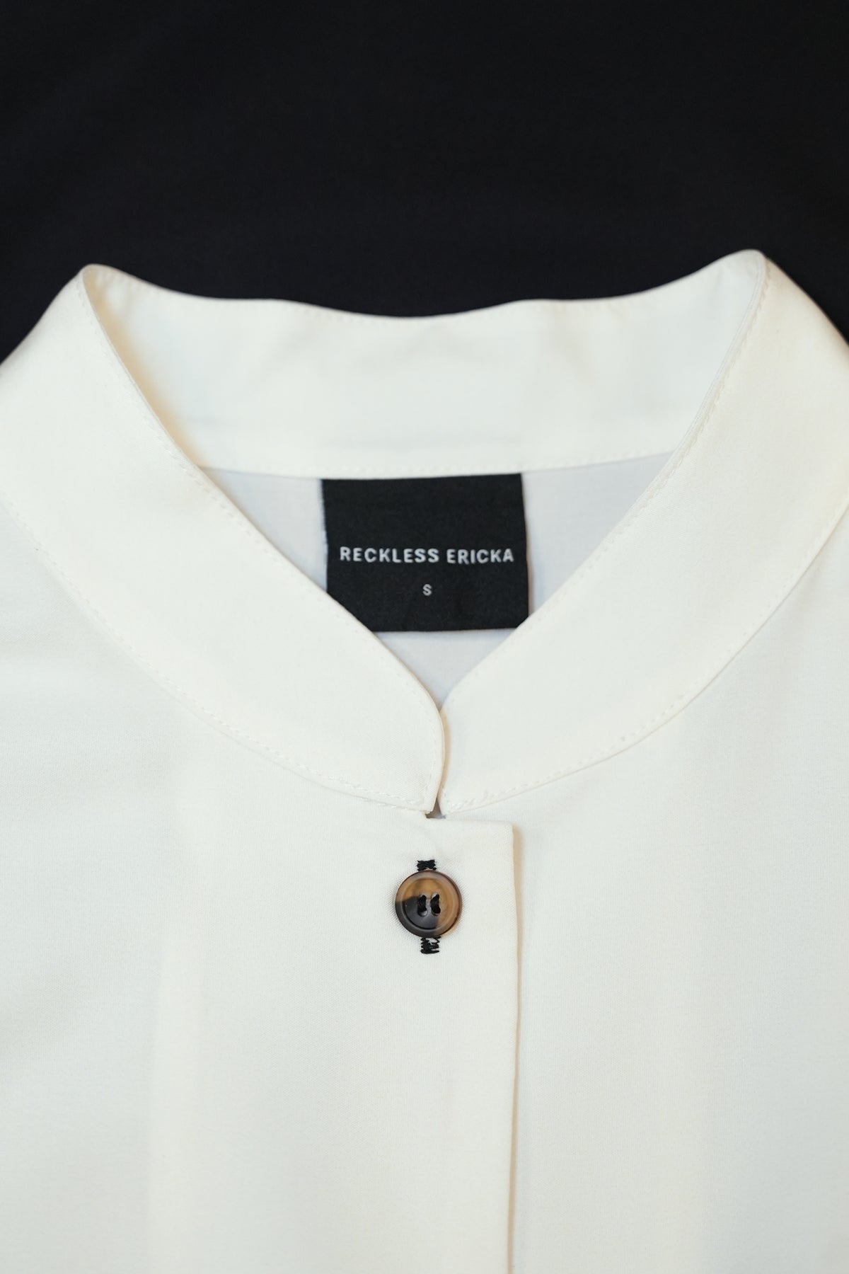 Chinese Collar Fit & Flare Dress (Boletus)