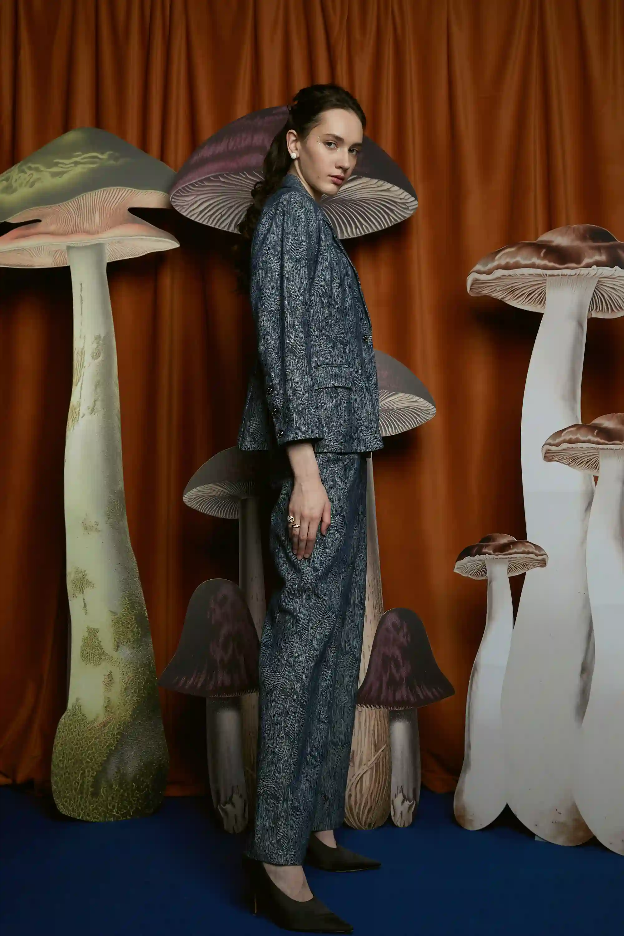 MADE-TO-ORDER: Denim Jacquard Summer Suit