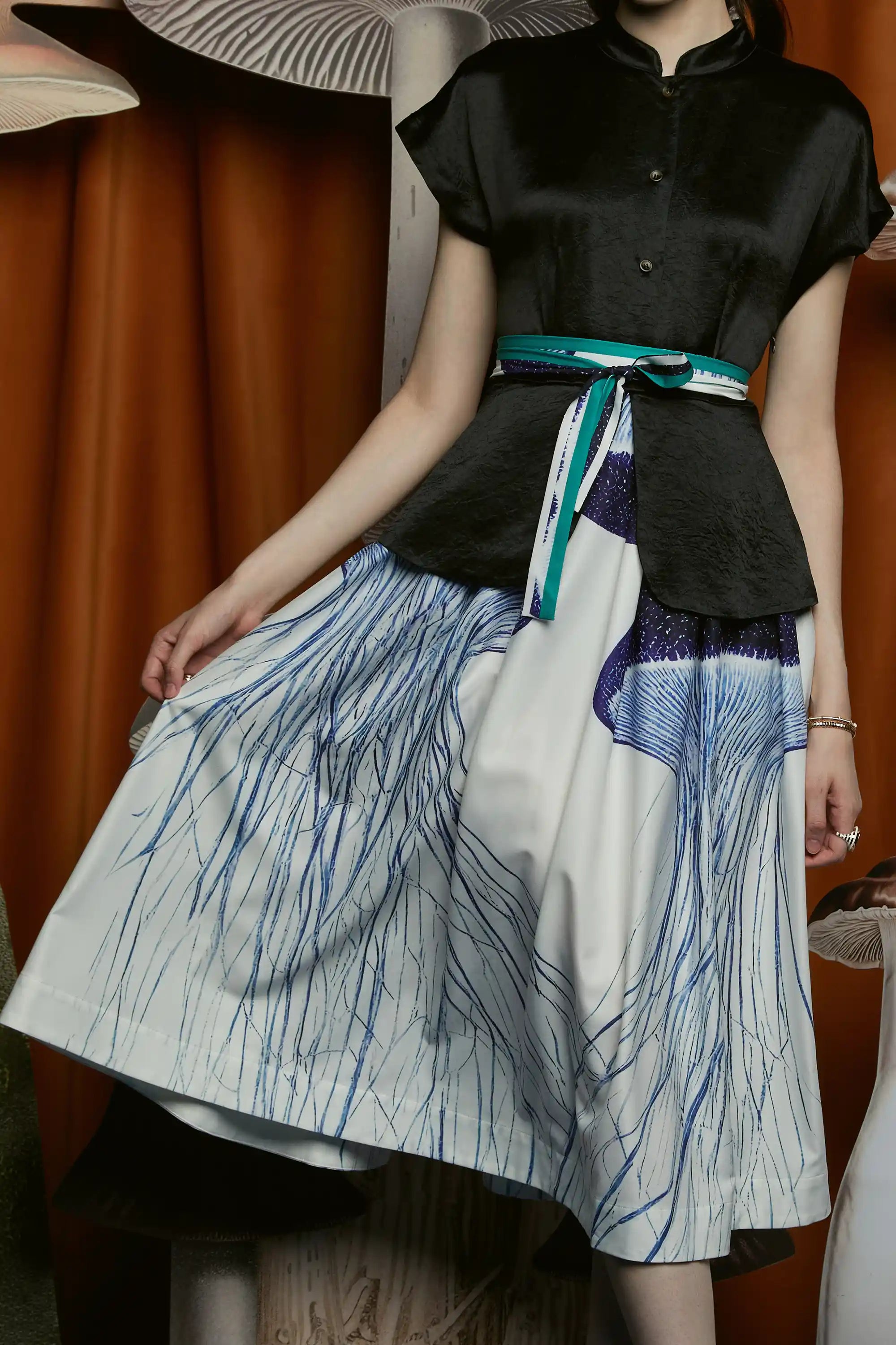 Illusion Dress (Porcini)