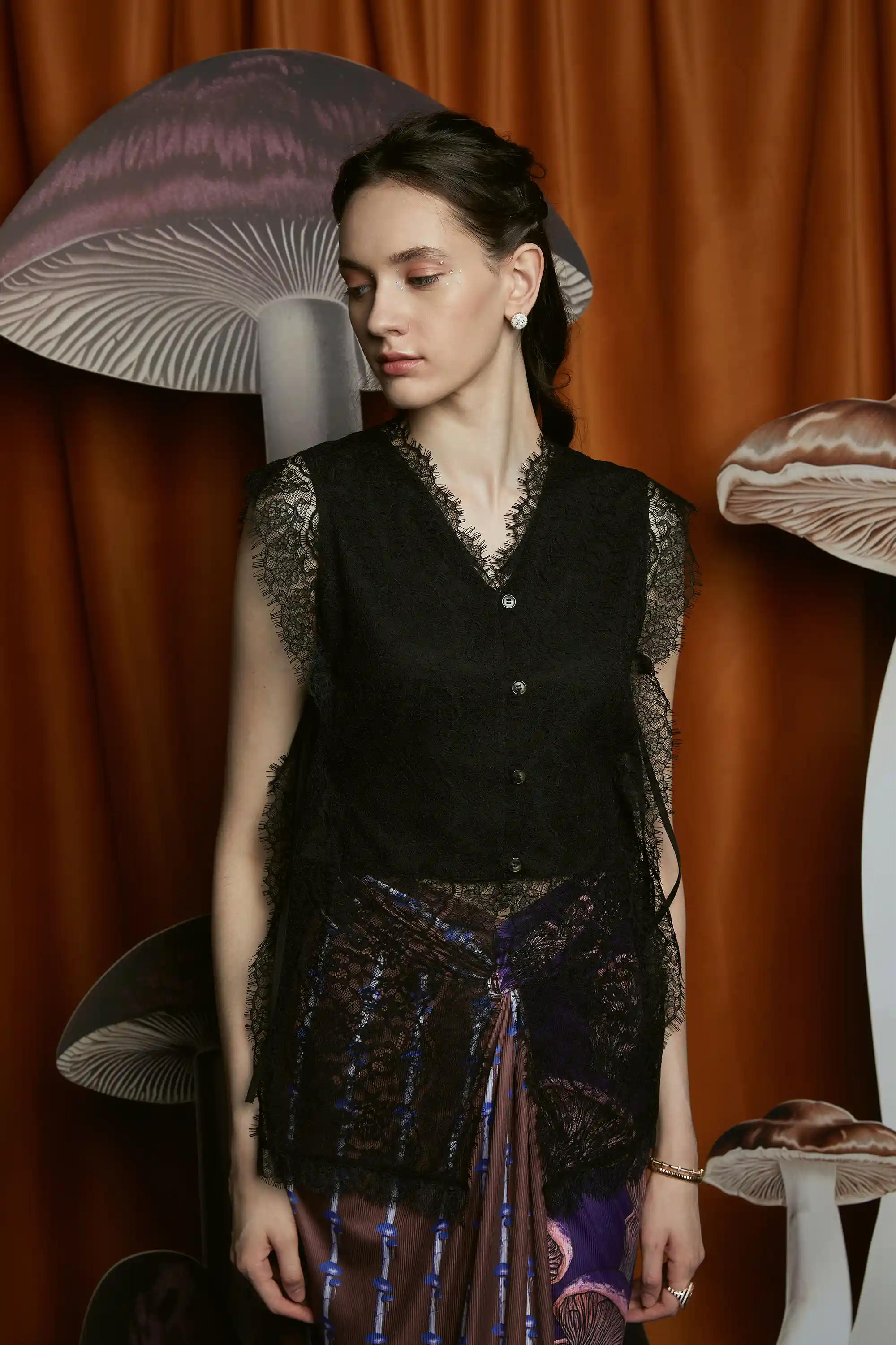 Kebaya Top (Black)