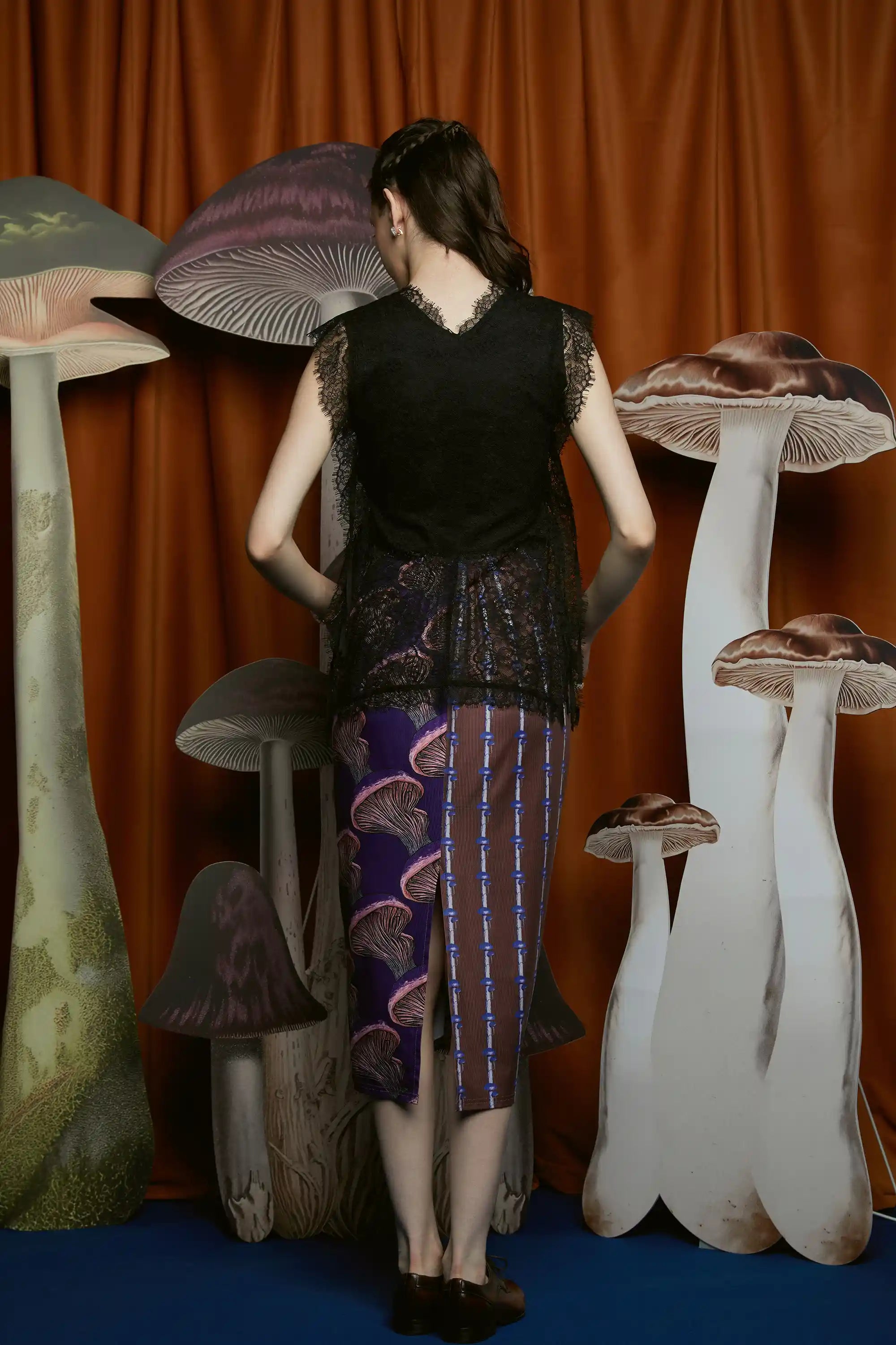 Kebaya Top (Black)