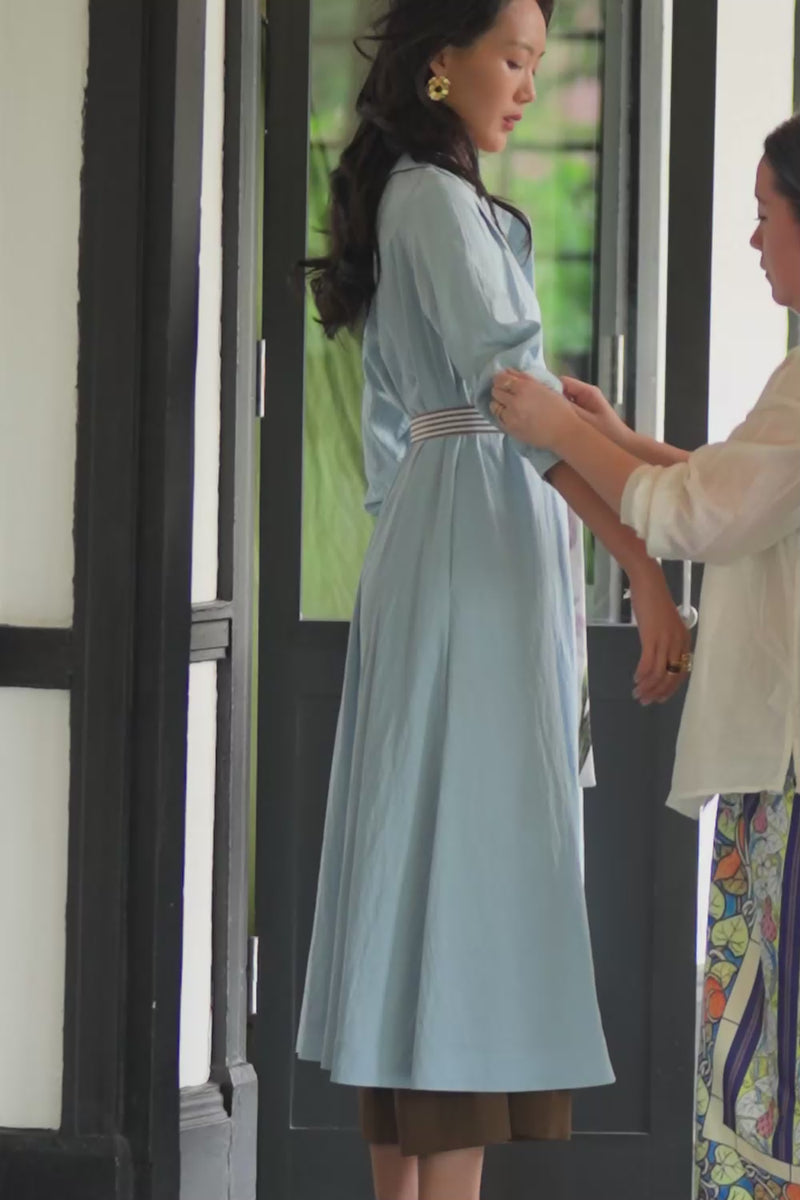 Raglan Shirt Maxi Dress – Iris Floral | Reckless Ericka