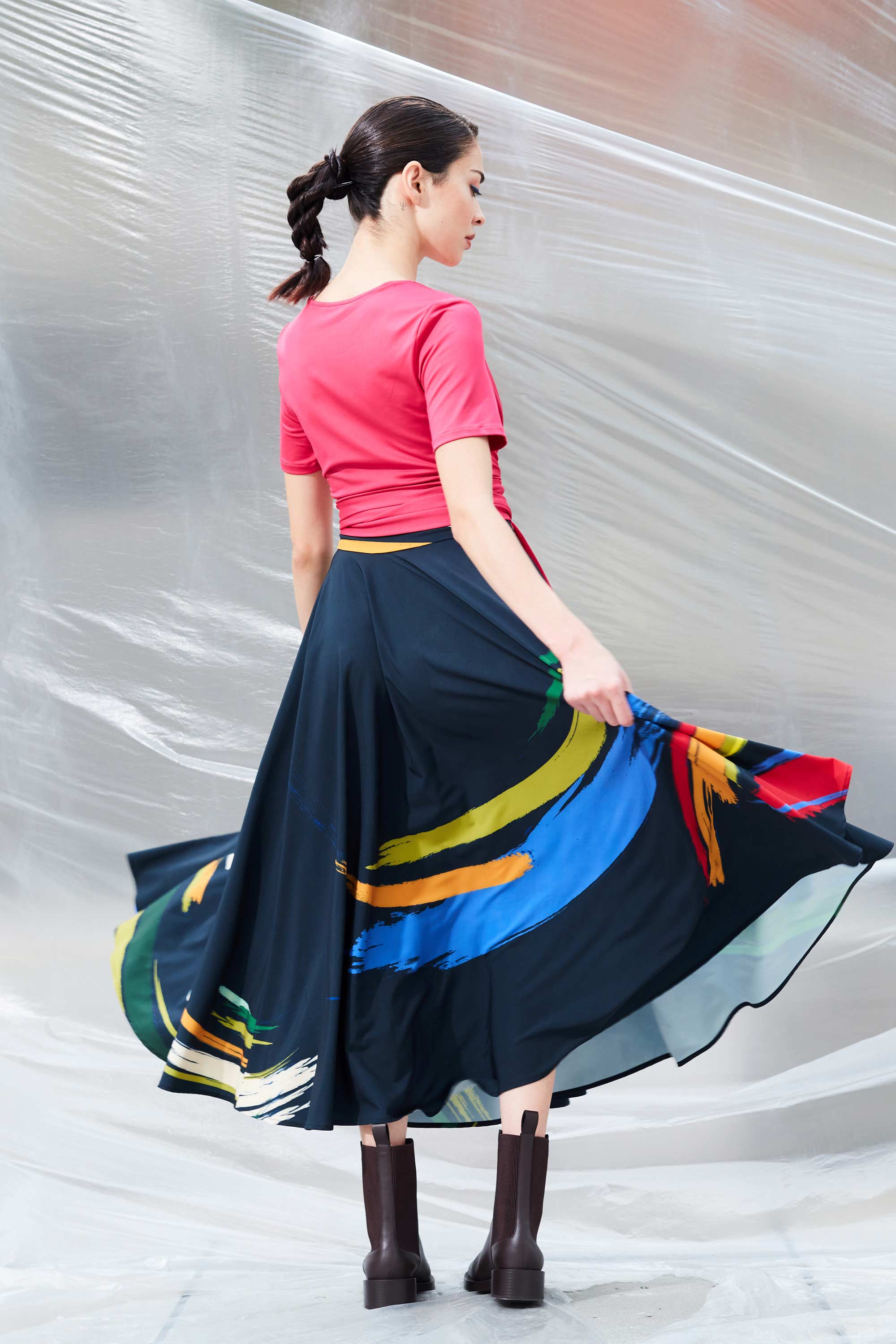 Cinch Cropped Top (Pink)
