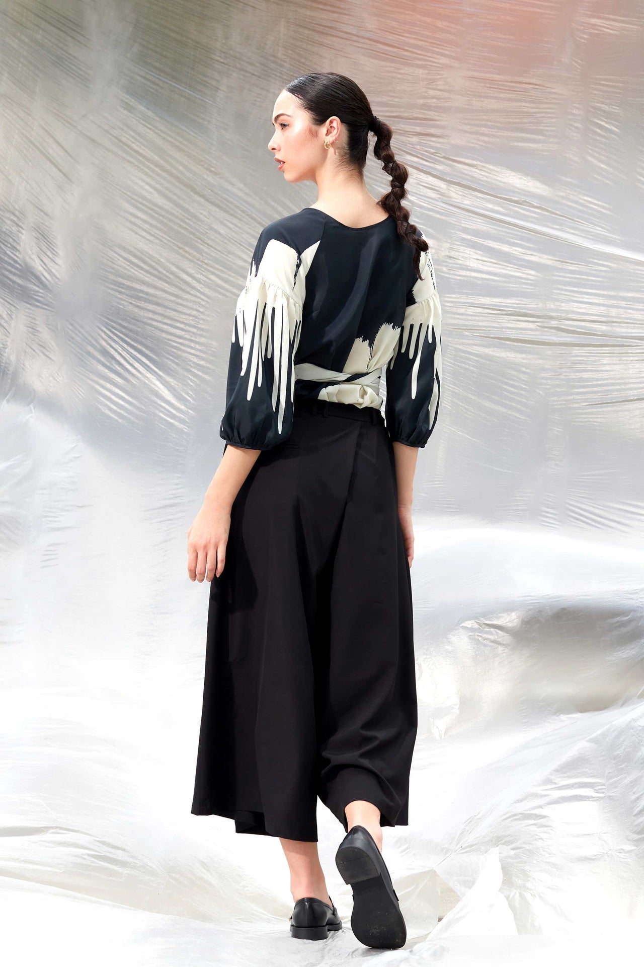 Zipperless Palazzo Pants (Black)